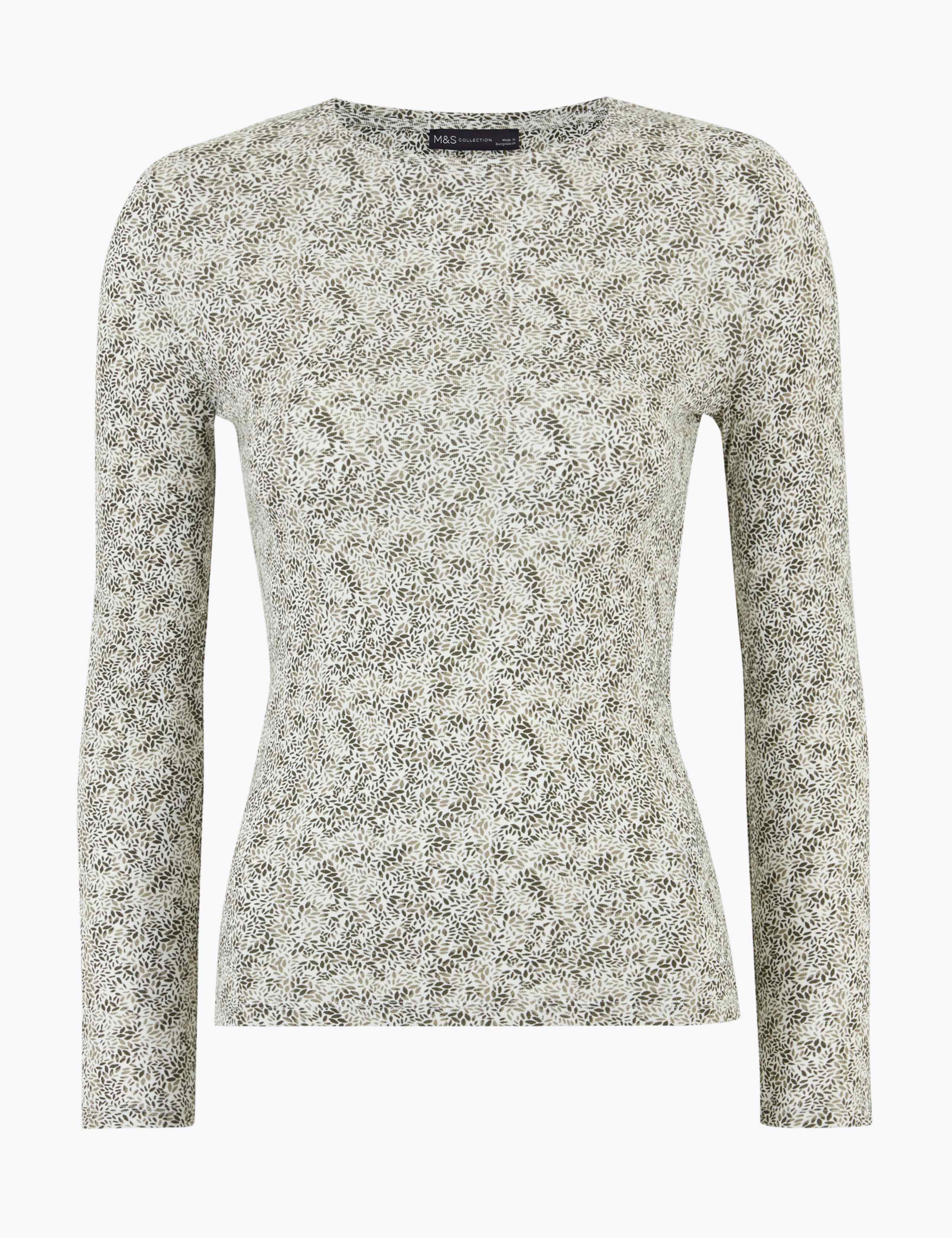 Pure Cotton Floral Regular Fit Top 2 of 4