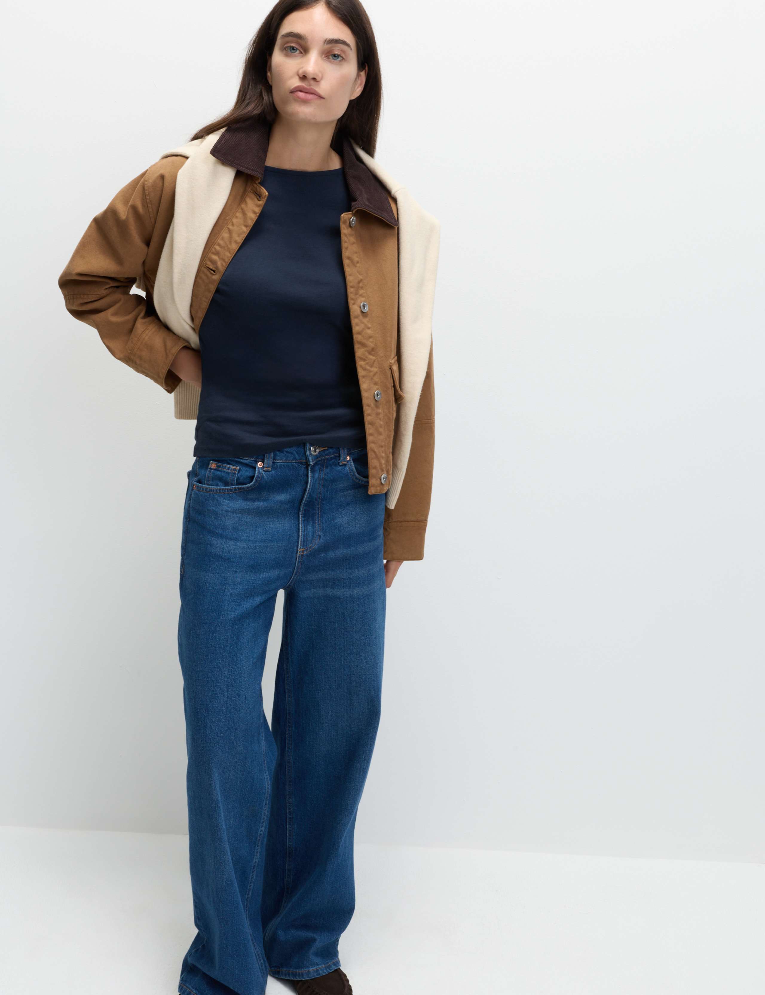 Pure Cotton Slim Fit Top 3 of 5