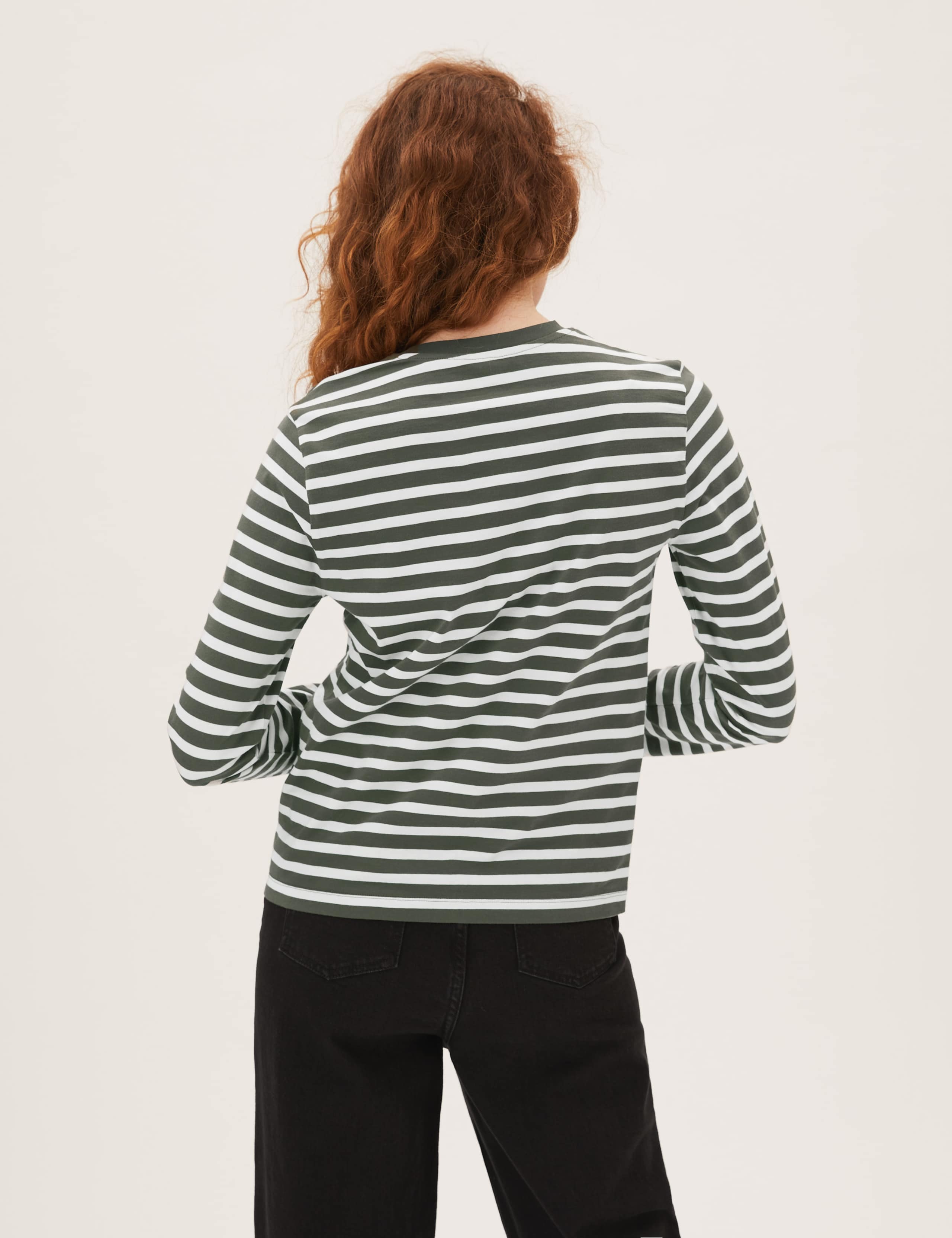 Pure Cotton Striped Straight Fit Top 4 of 5