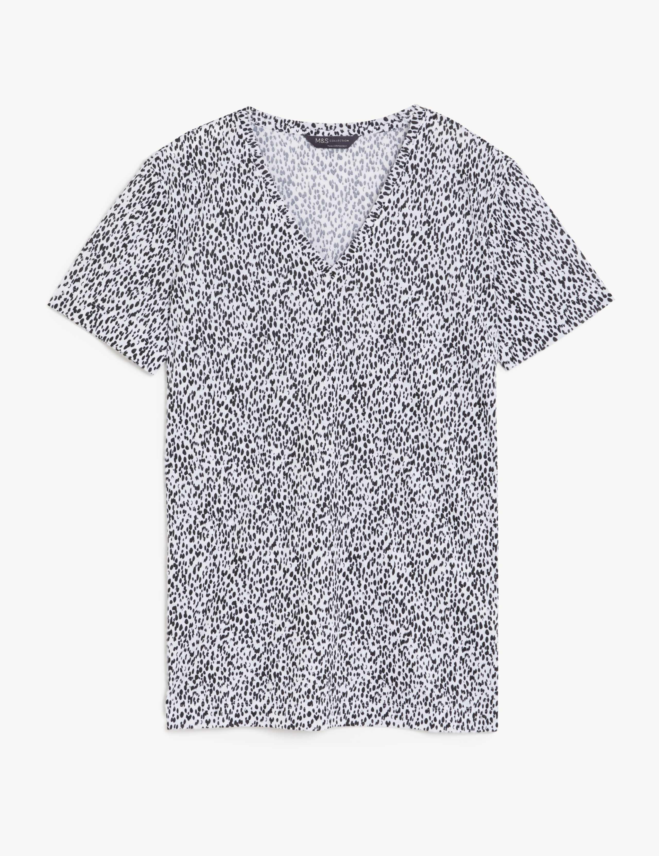 Printed Relaxed Longline T-Shirt 2 of 5