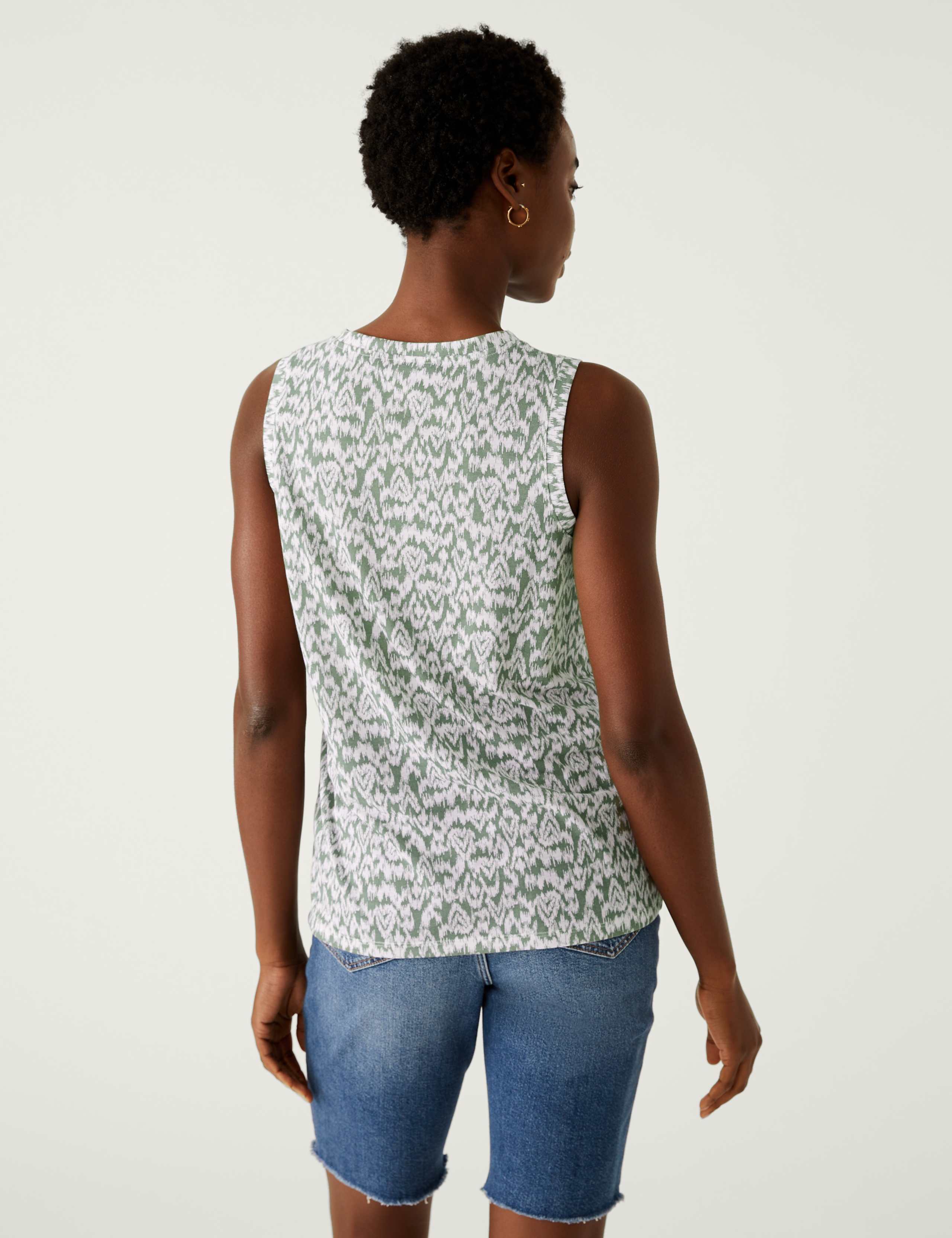 Printed Relaxed Vest Top 5 of 5