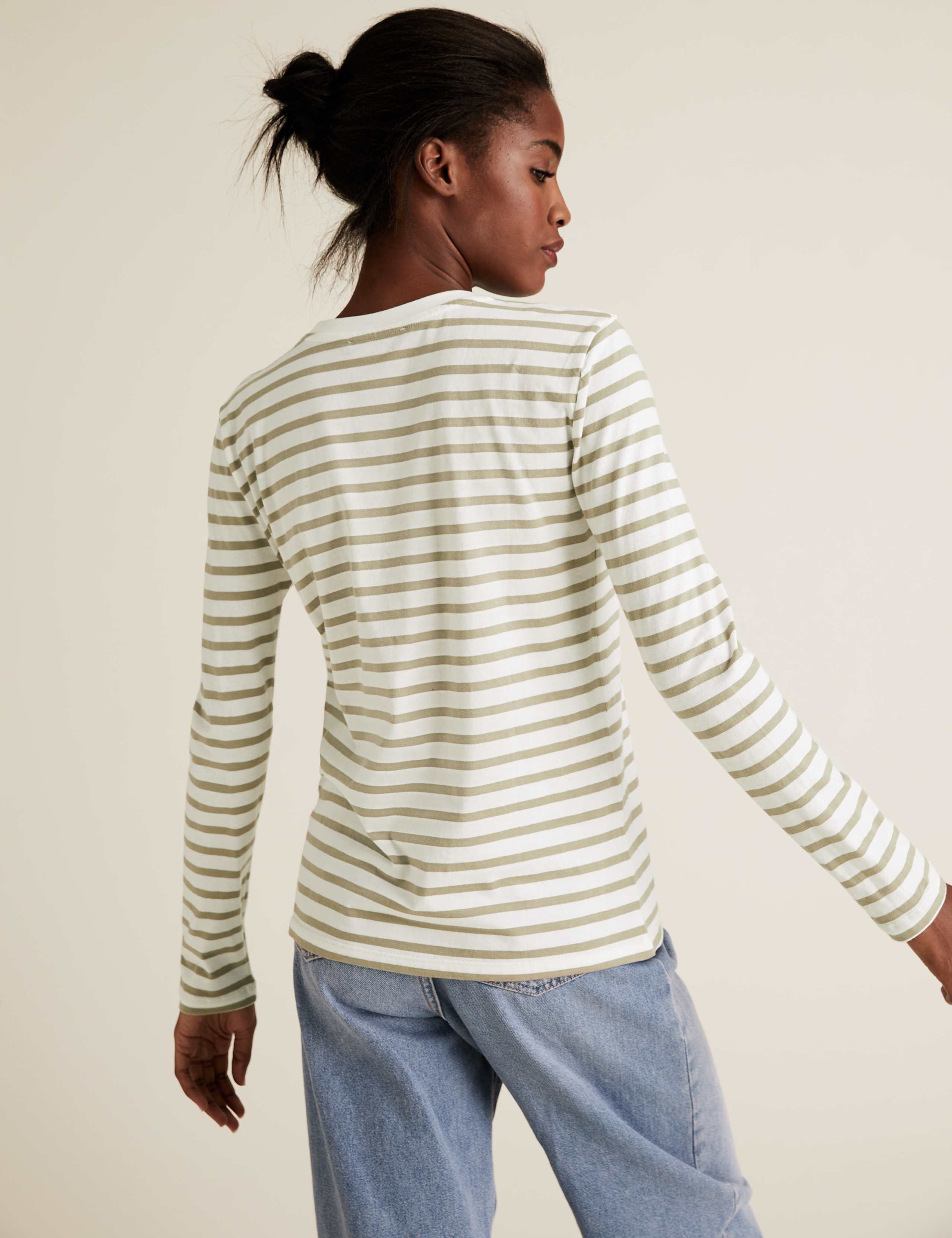 Pure Cotton Striped Straight Fit Top 4 of 5