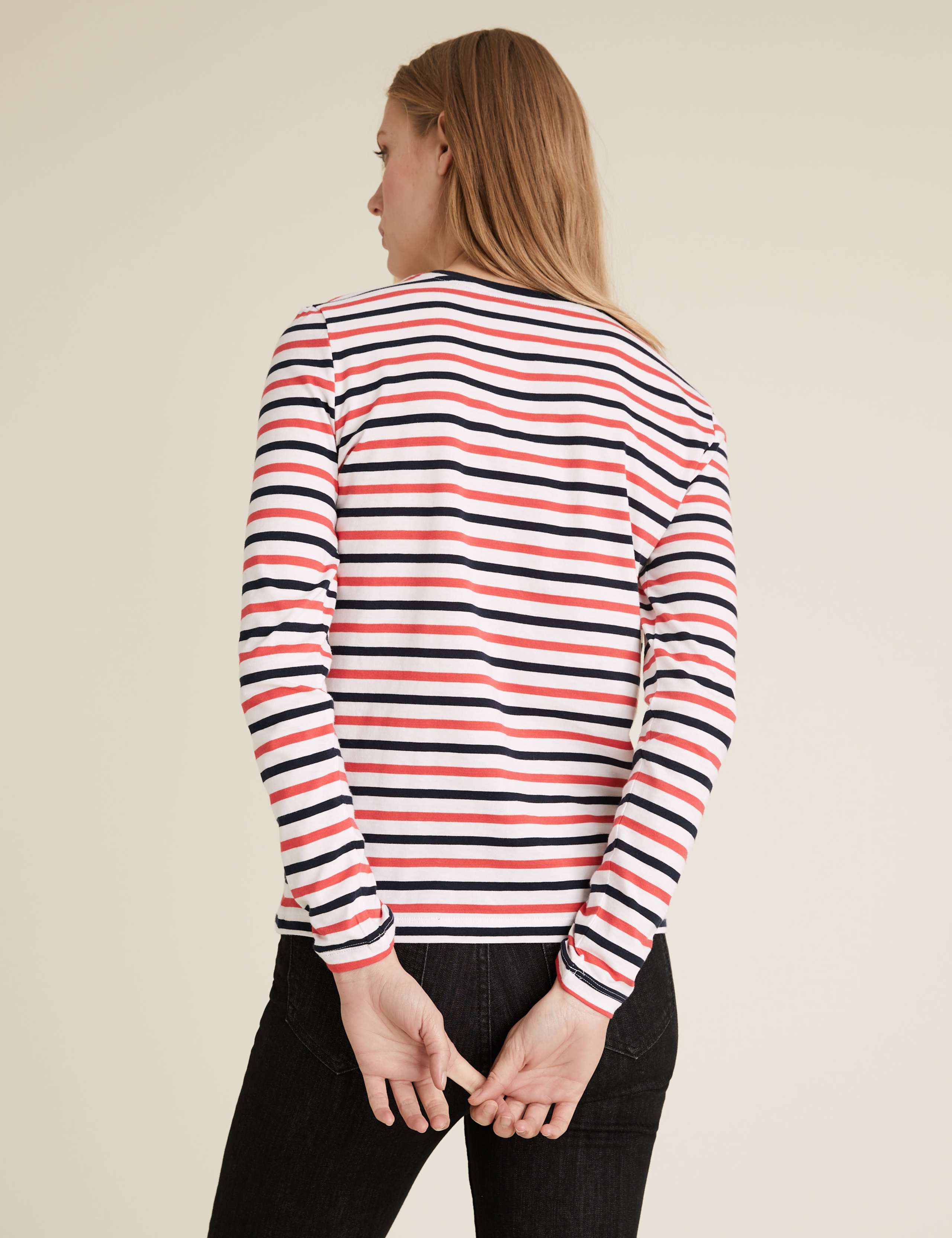 Pure Cotton Striped Straight Fit Top 4 of 5