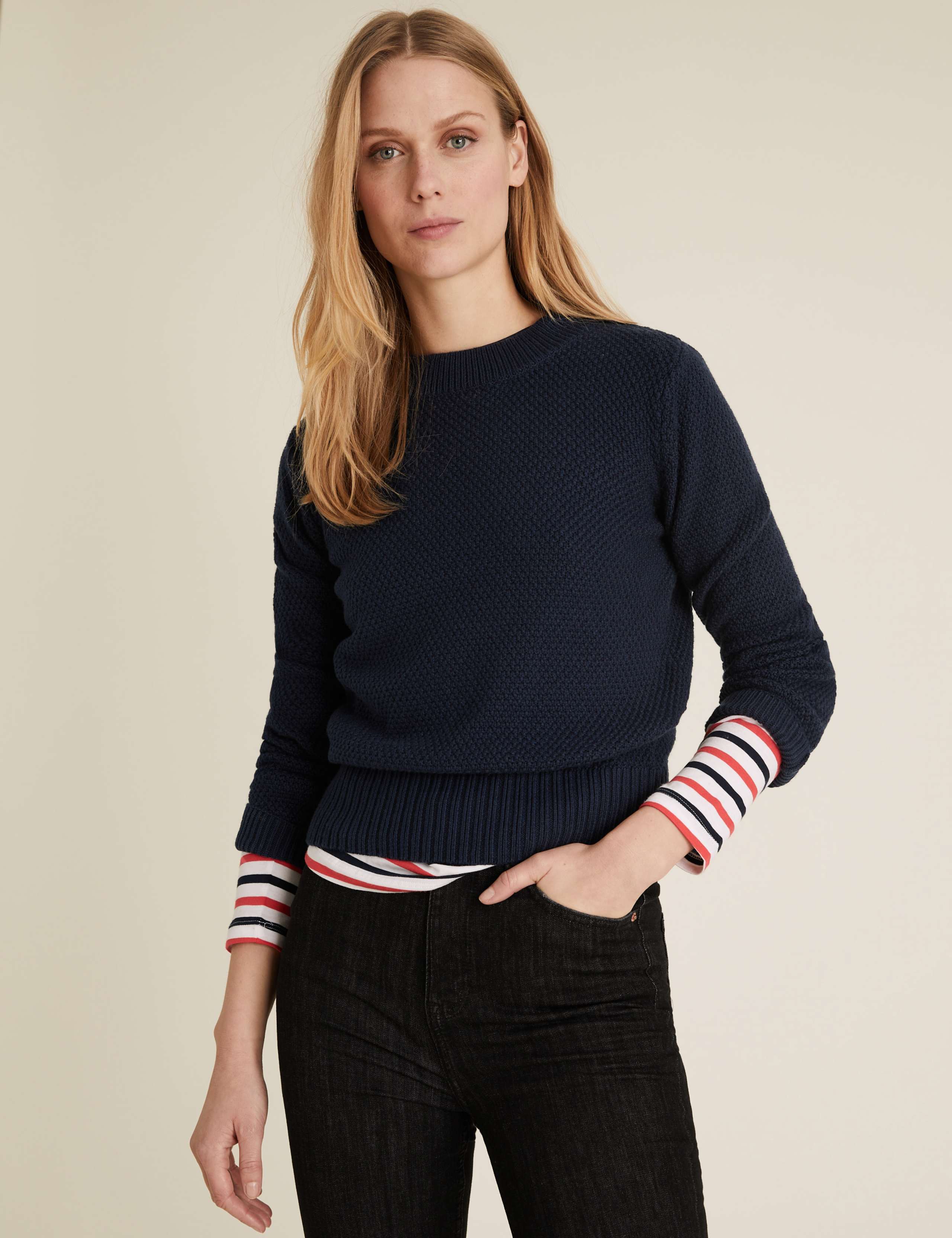 Pure Cotton Striped Straight Fit Top 5 of 5
