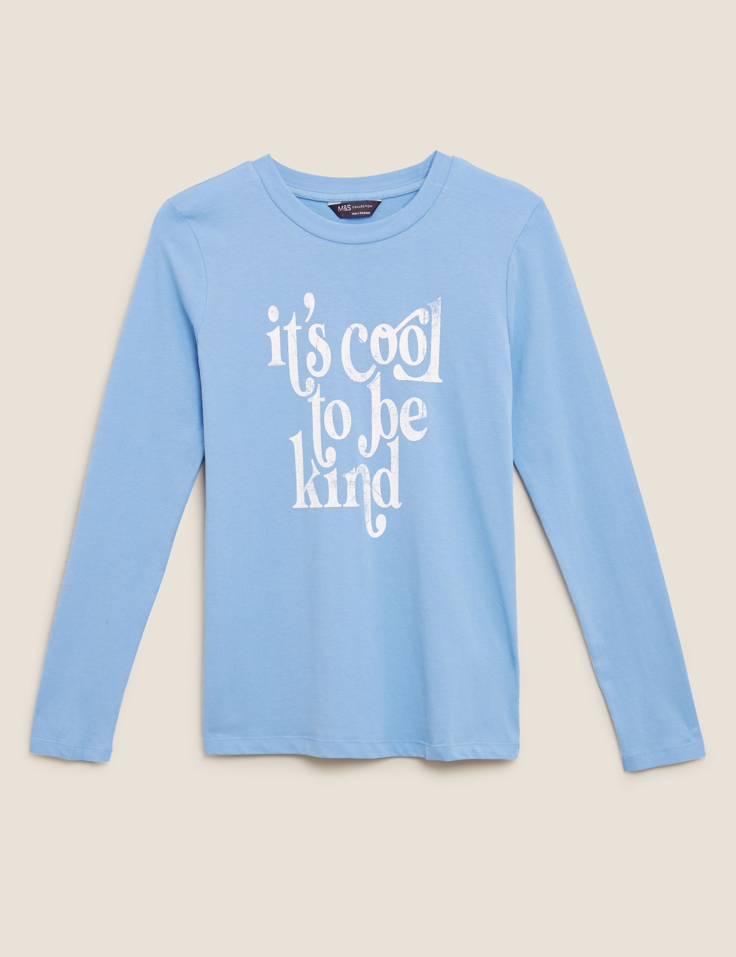 Pure Cotton Slogan Straight Fit Top 2 of 4