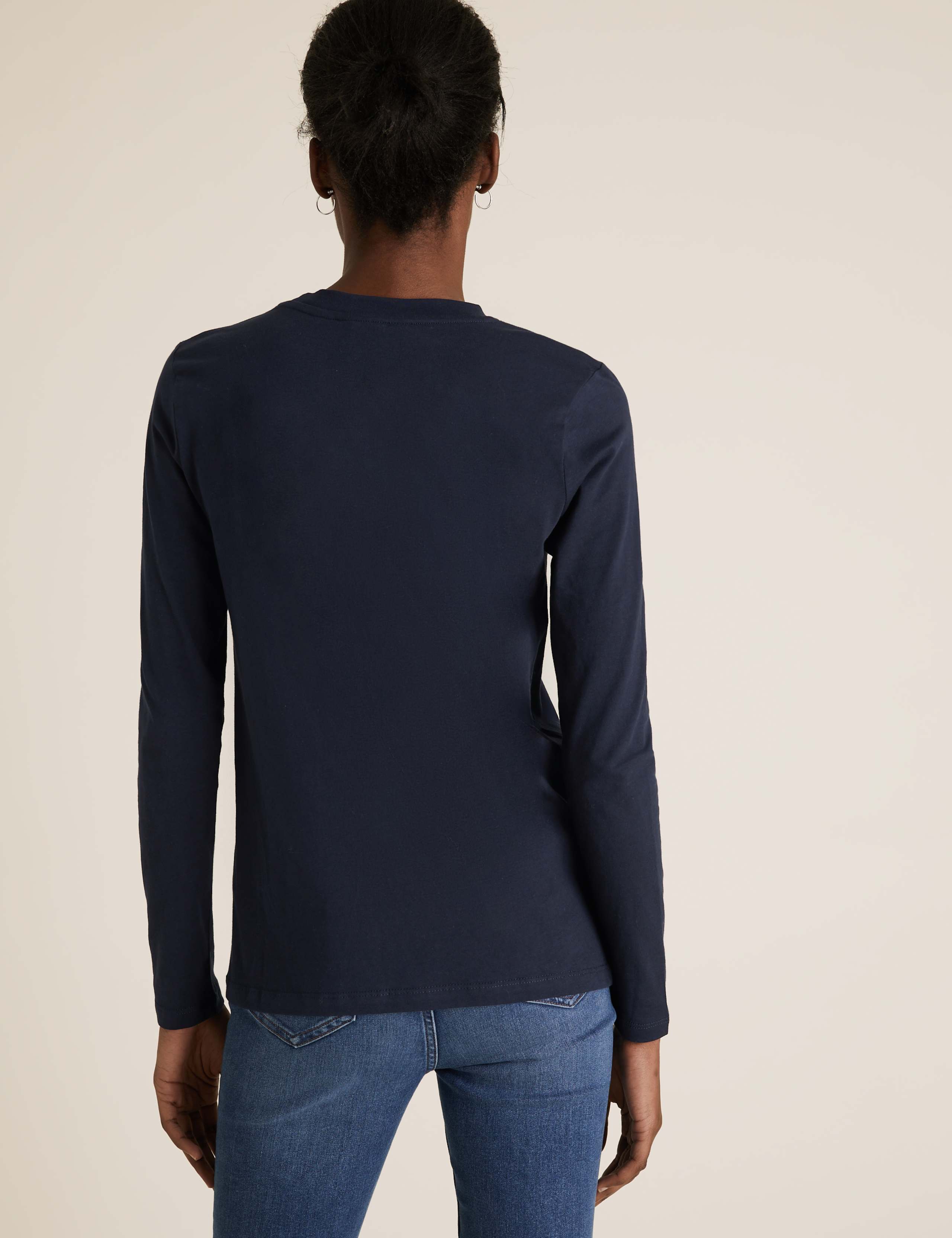 Pure Cotton Slogan Straight Fit Top 4 of 5