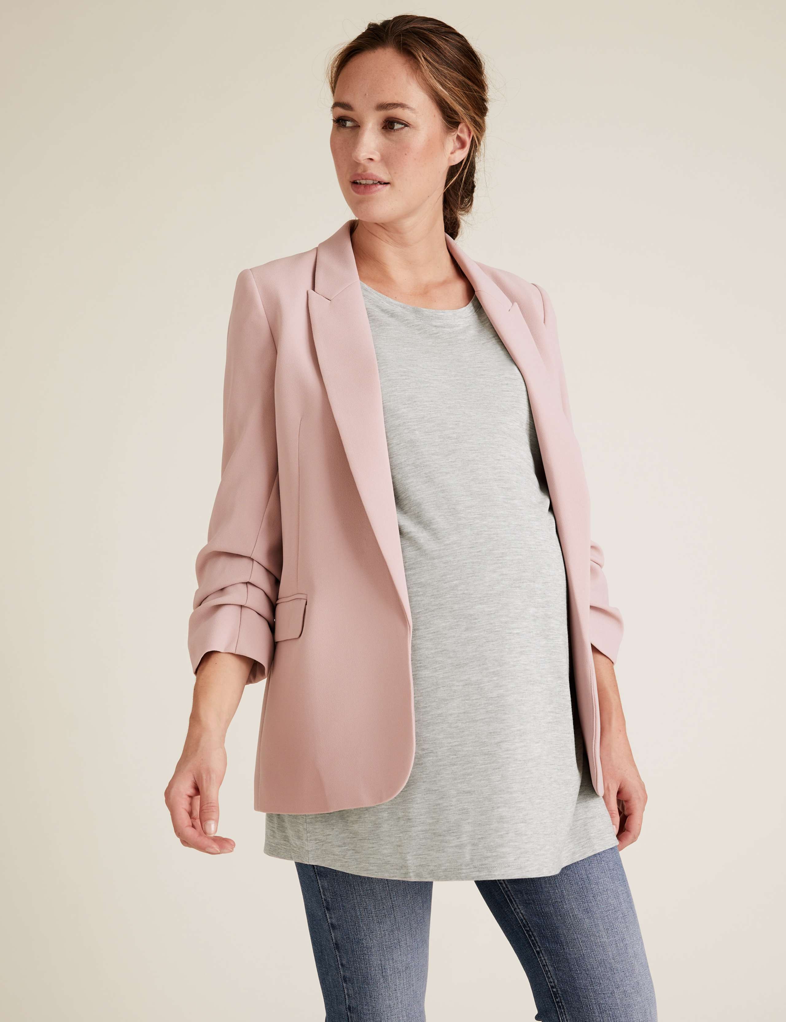 Maternity Relaxed Long Sleeve Top 1 of 4