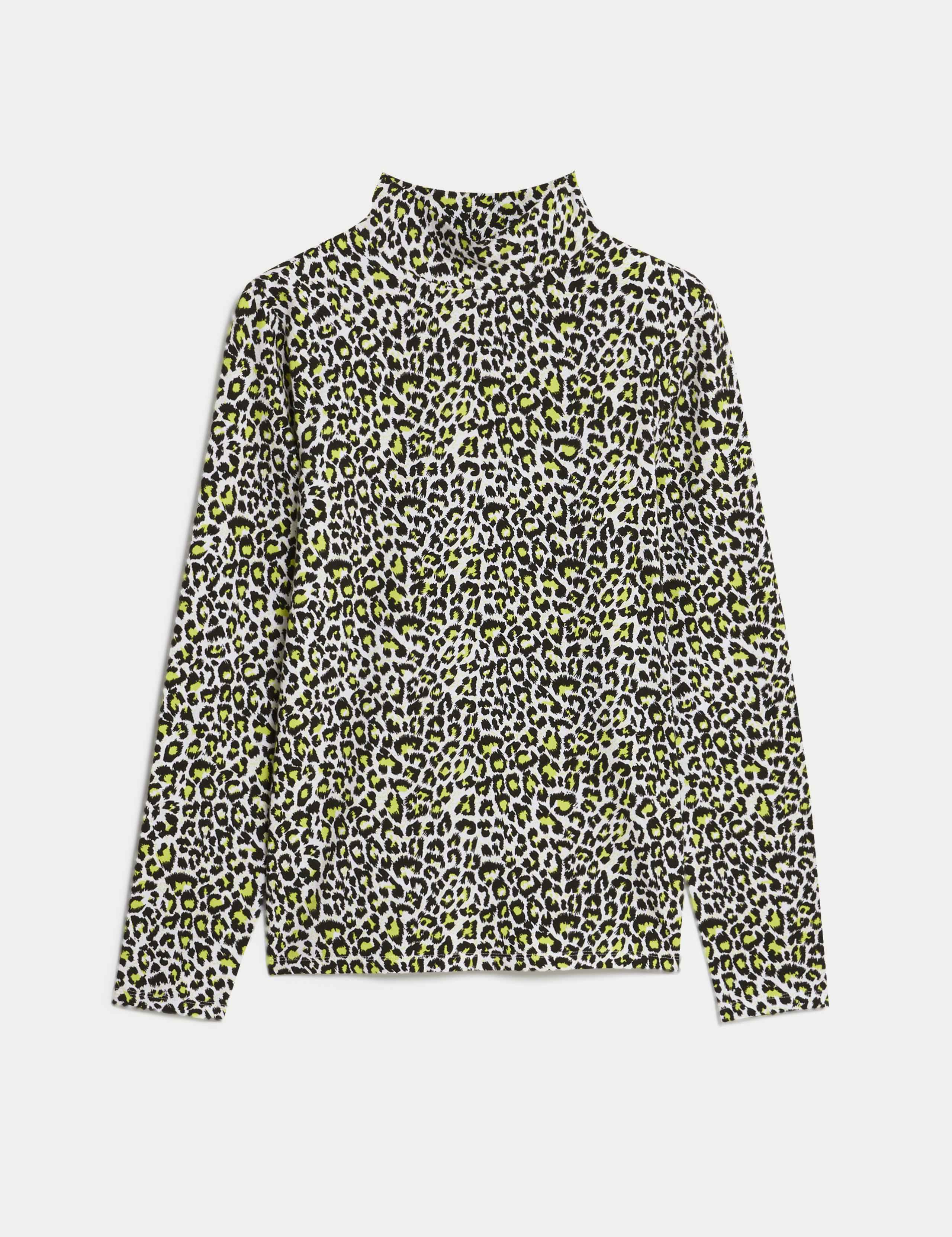 Cotton Rich Printed Slim Fit Top 2 of 5