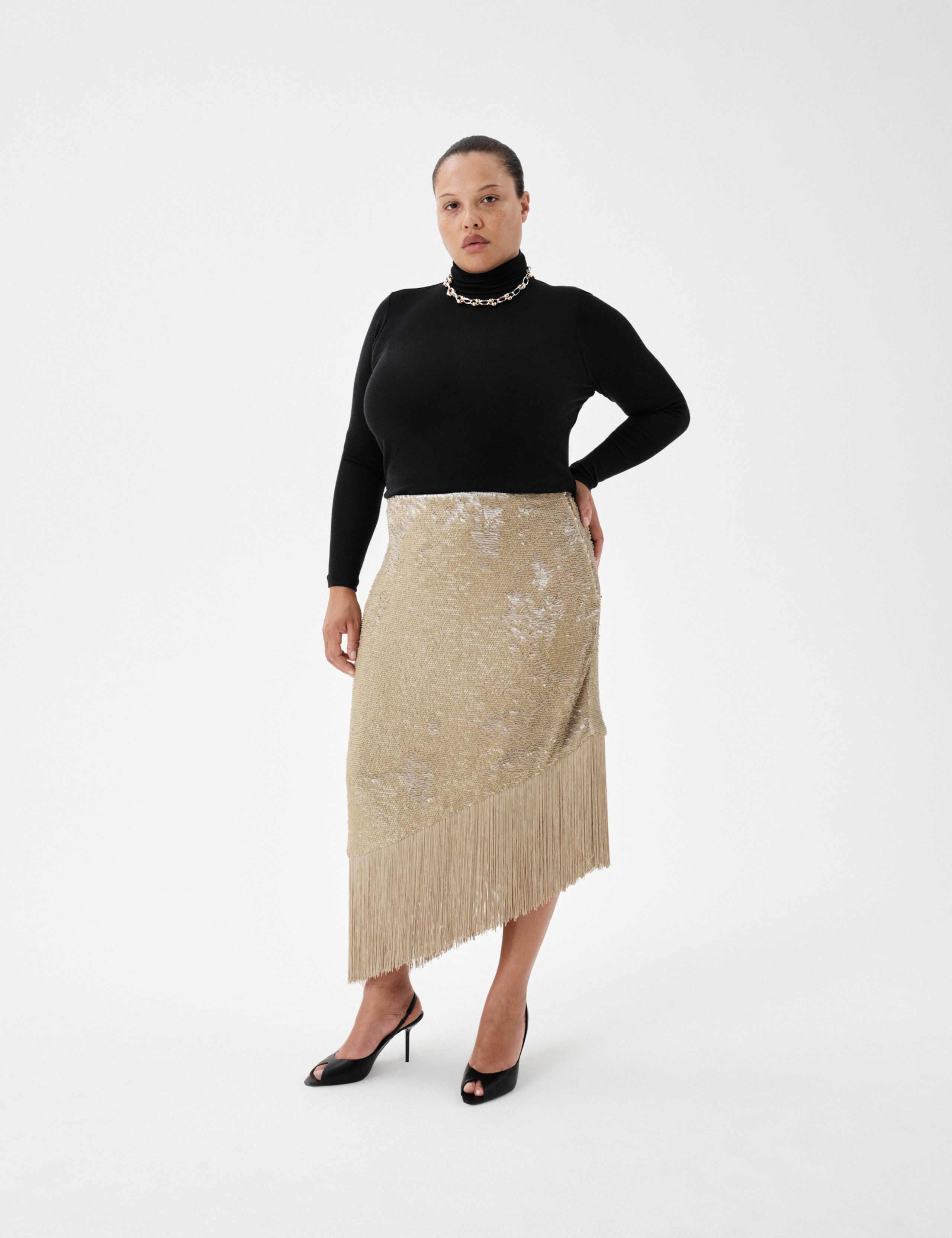 Wool Touch Roll Neck Long Sleeve Top 1 of 7