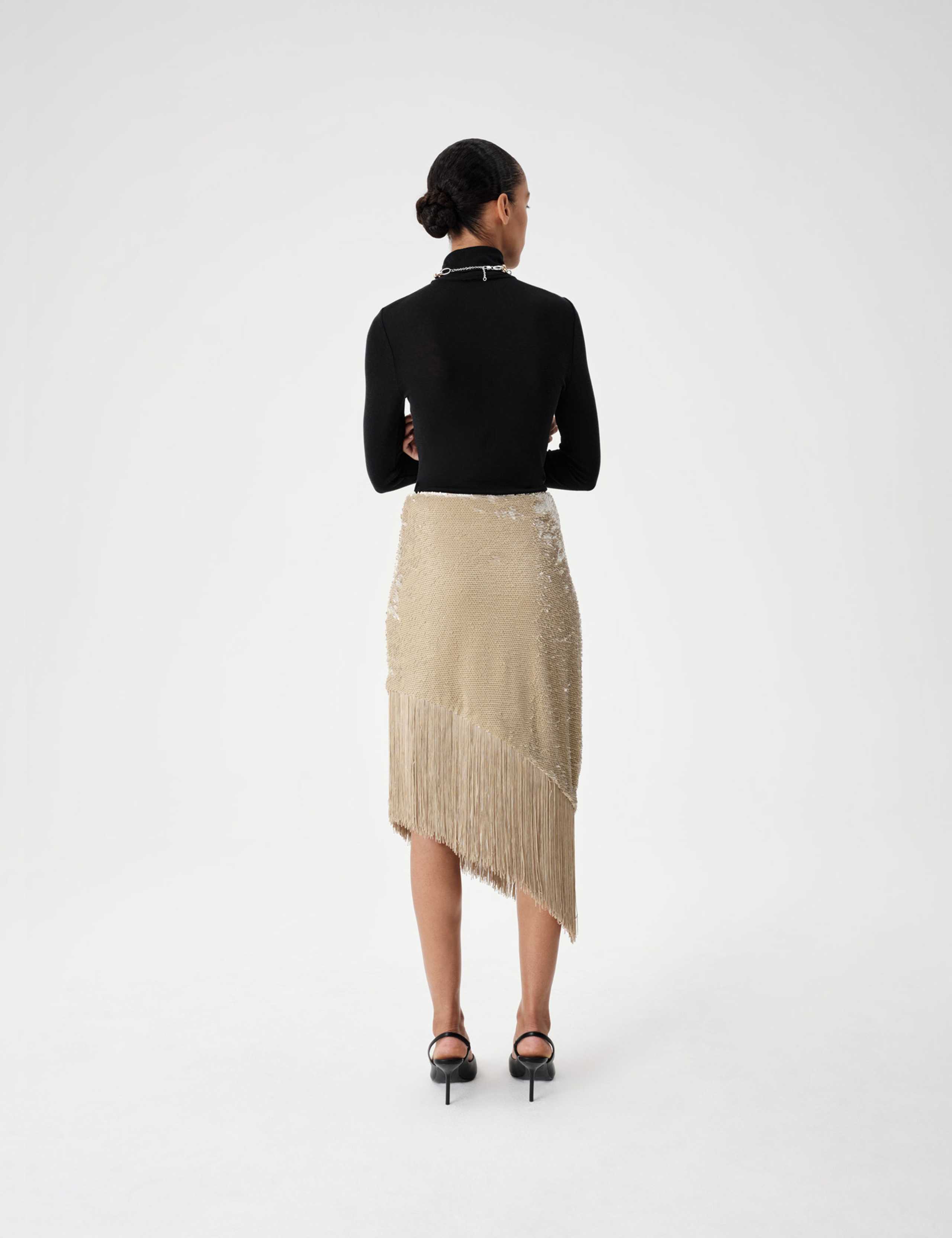Wool Touch Layering Slim Roll Neck Top 5 of 6
