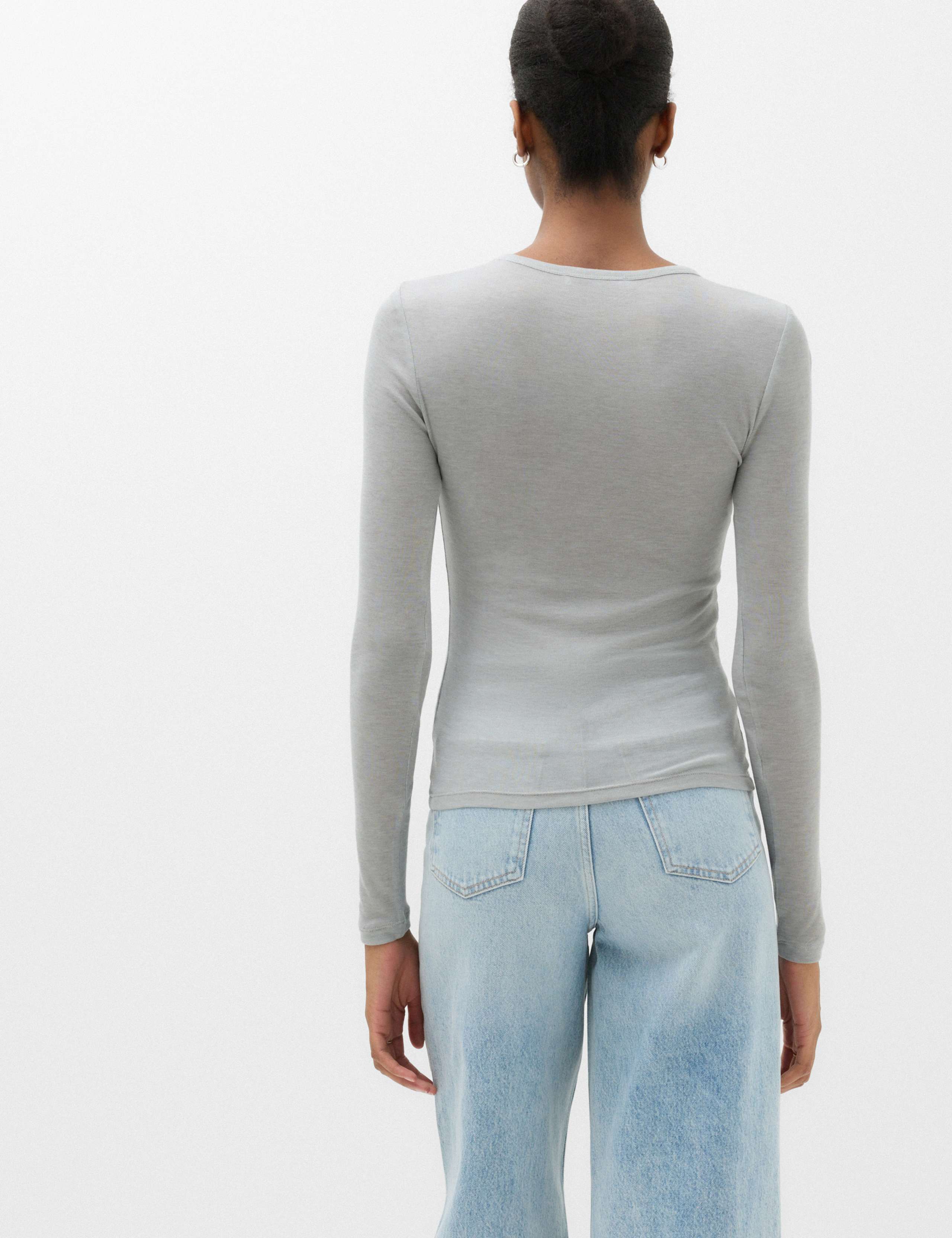 Long Sleeve Crew Neck Top With Wool 4 of 6