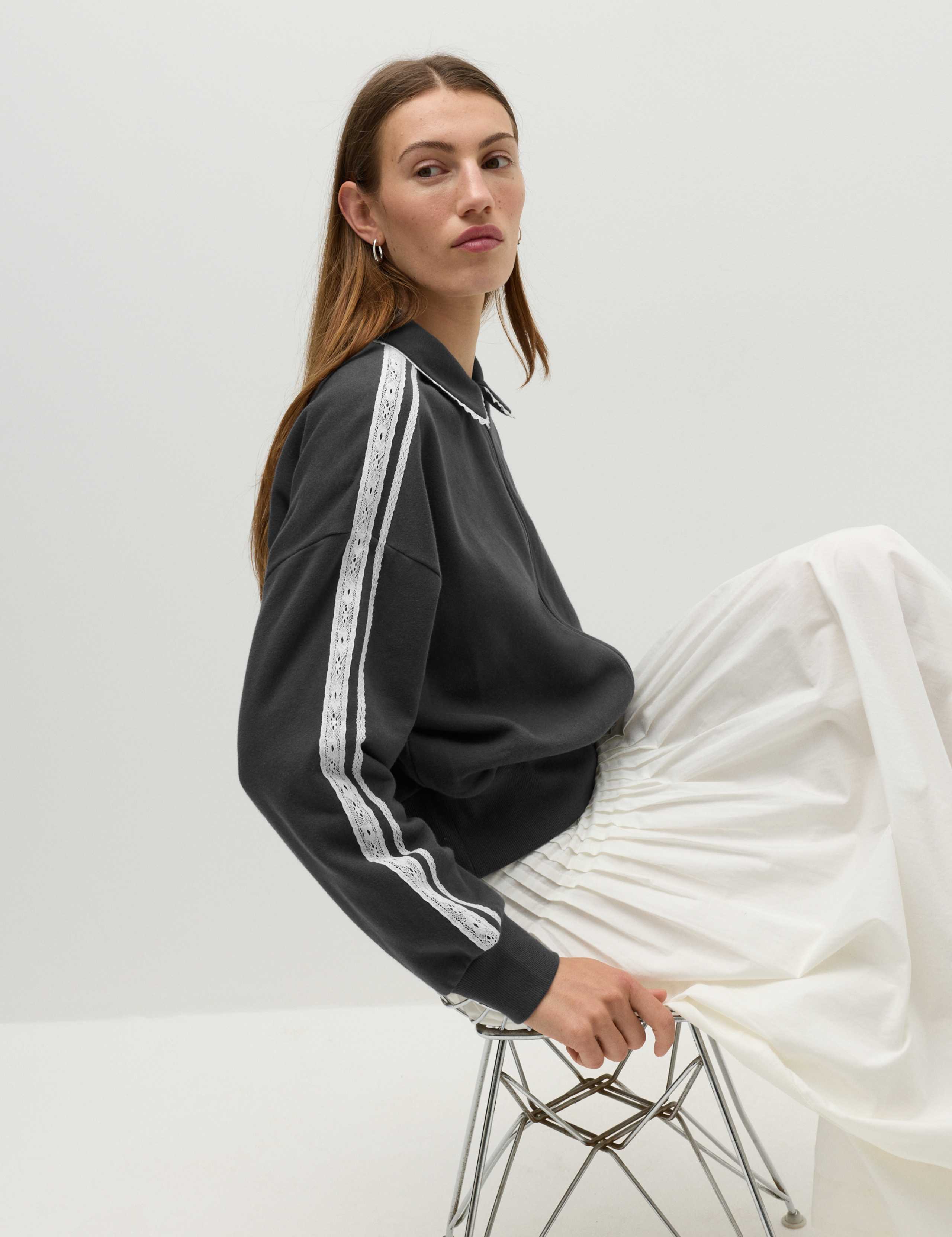 Cotton Rich Zip Track Jacket 6 of 6