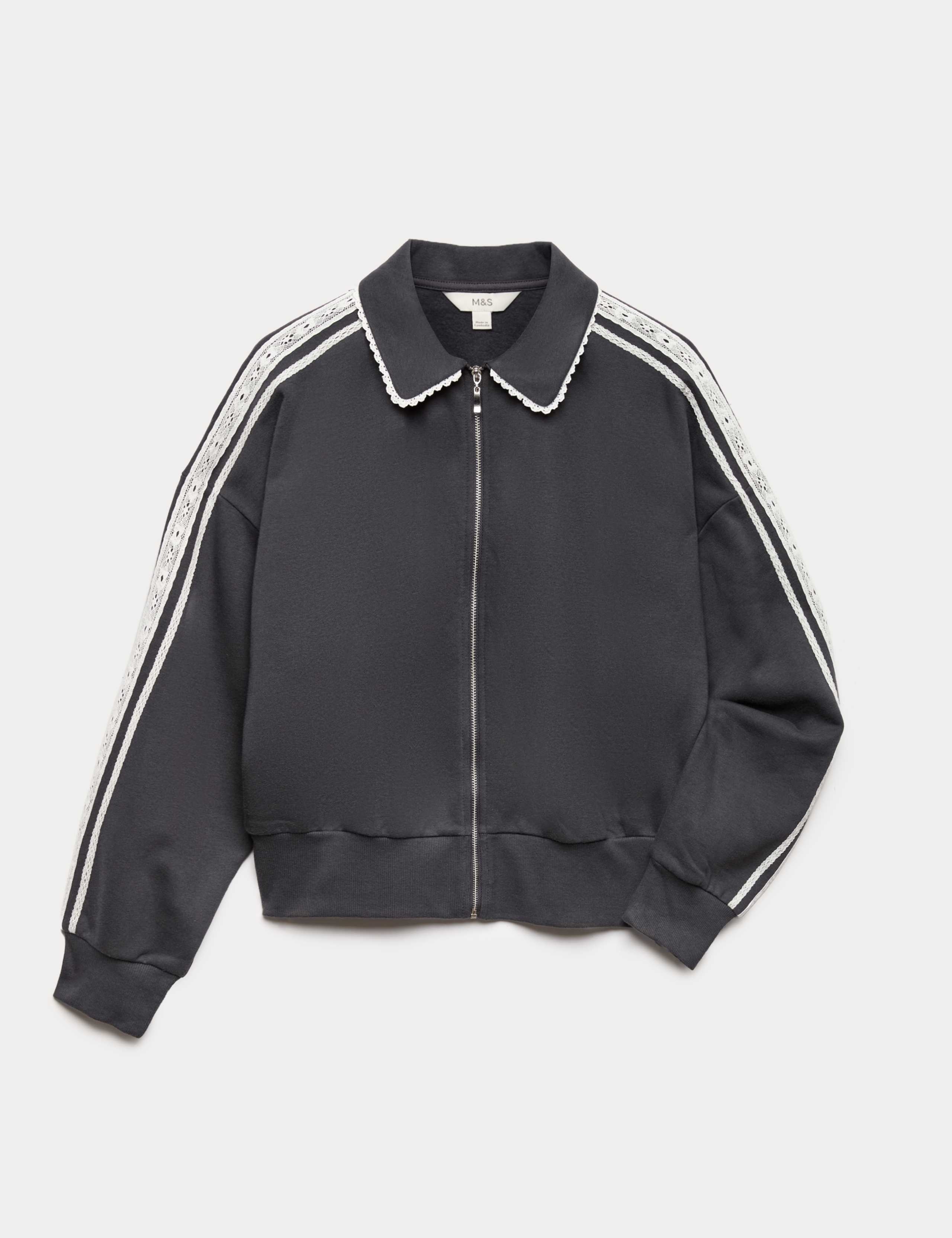 Cotton Rich Zip Track Jacket 2 of 6