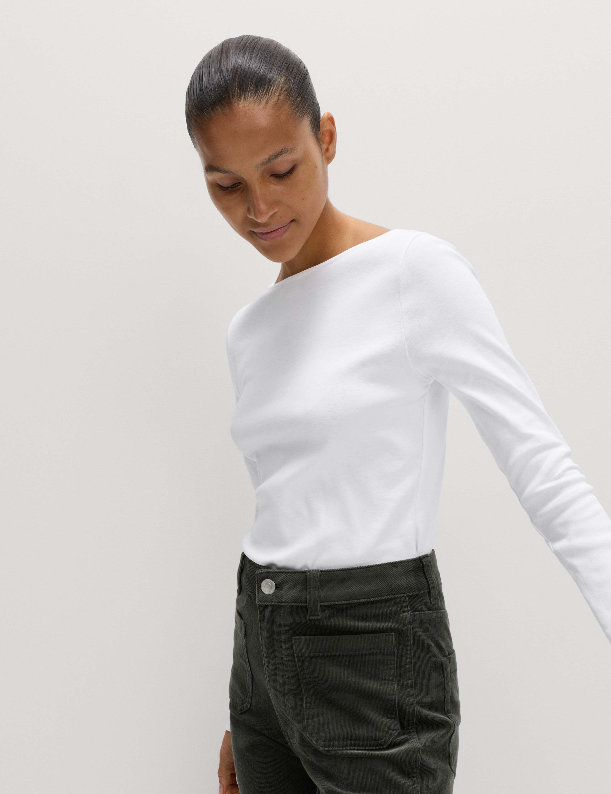 Pure Cotton Slash Neck Top 4 of 4
