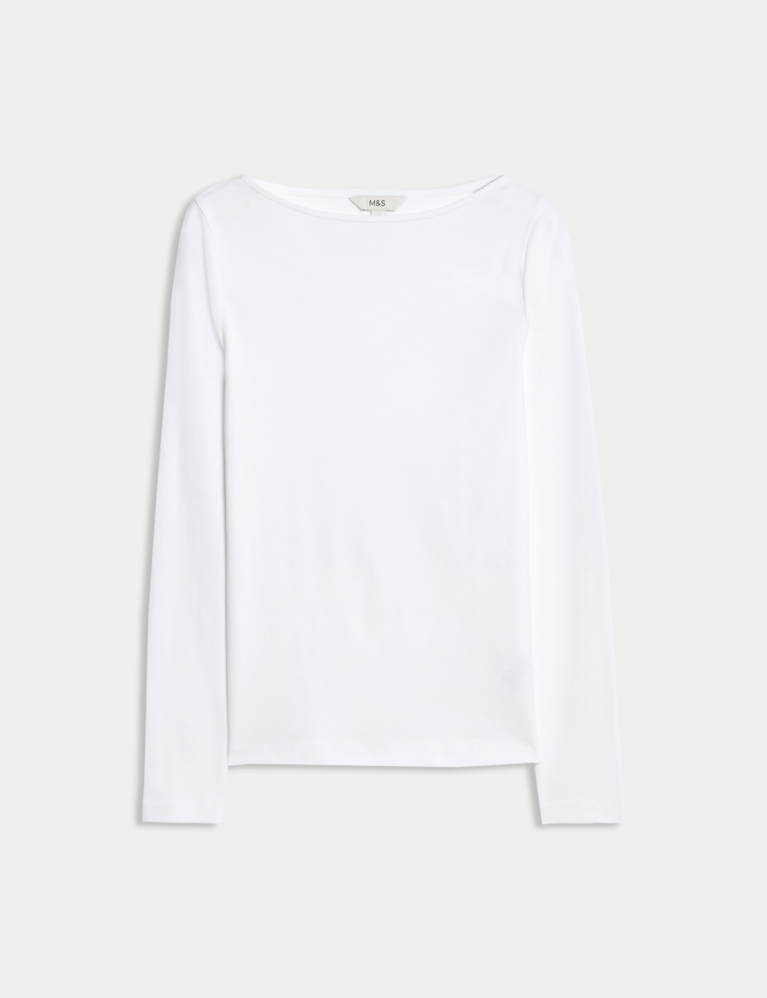 Pure Cotton Slash Neck Top 2 of 4