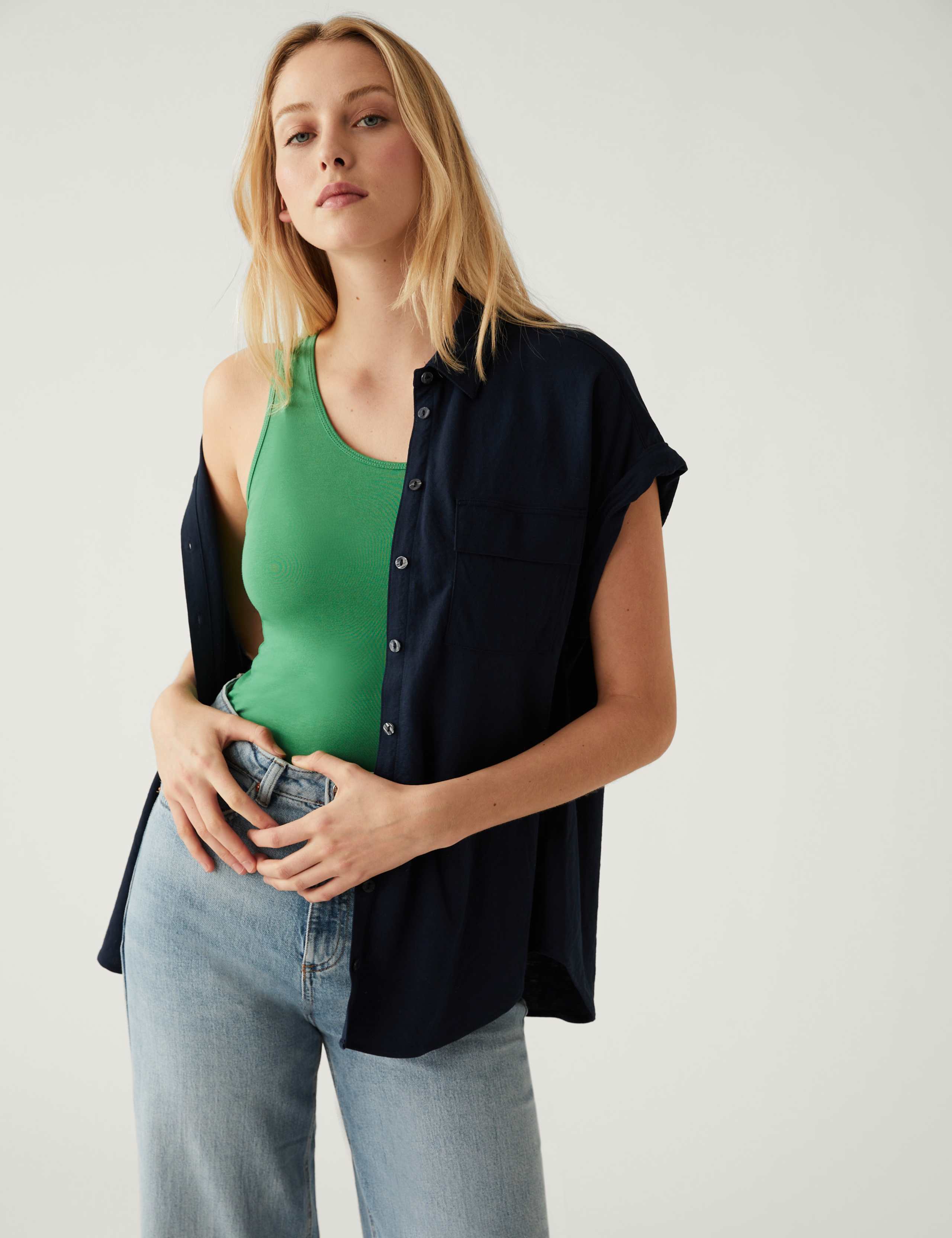 Cotton Rich Vest Top 1 of 5