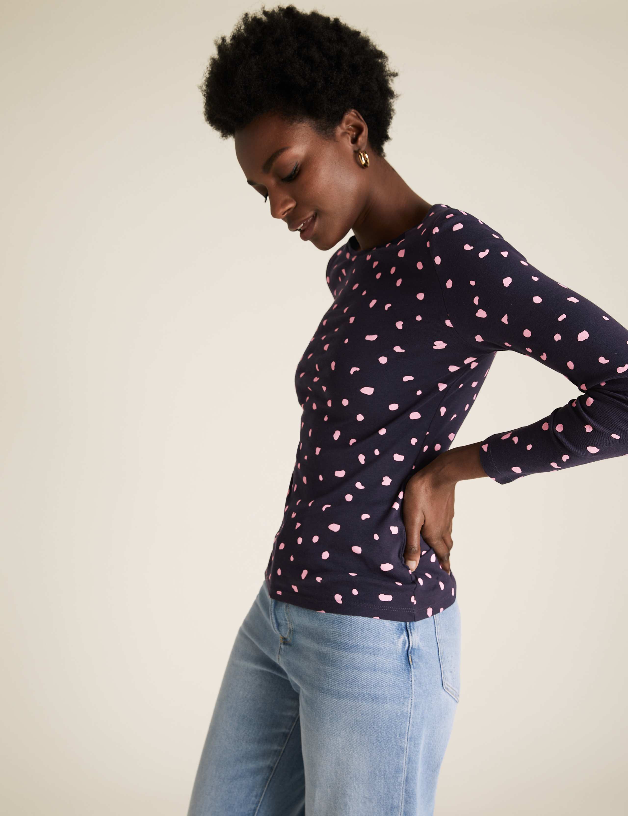 Pure Cotton Printed Regular Fit Top 3 of 4