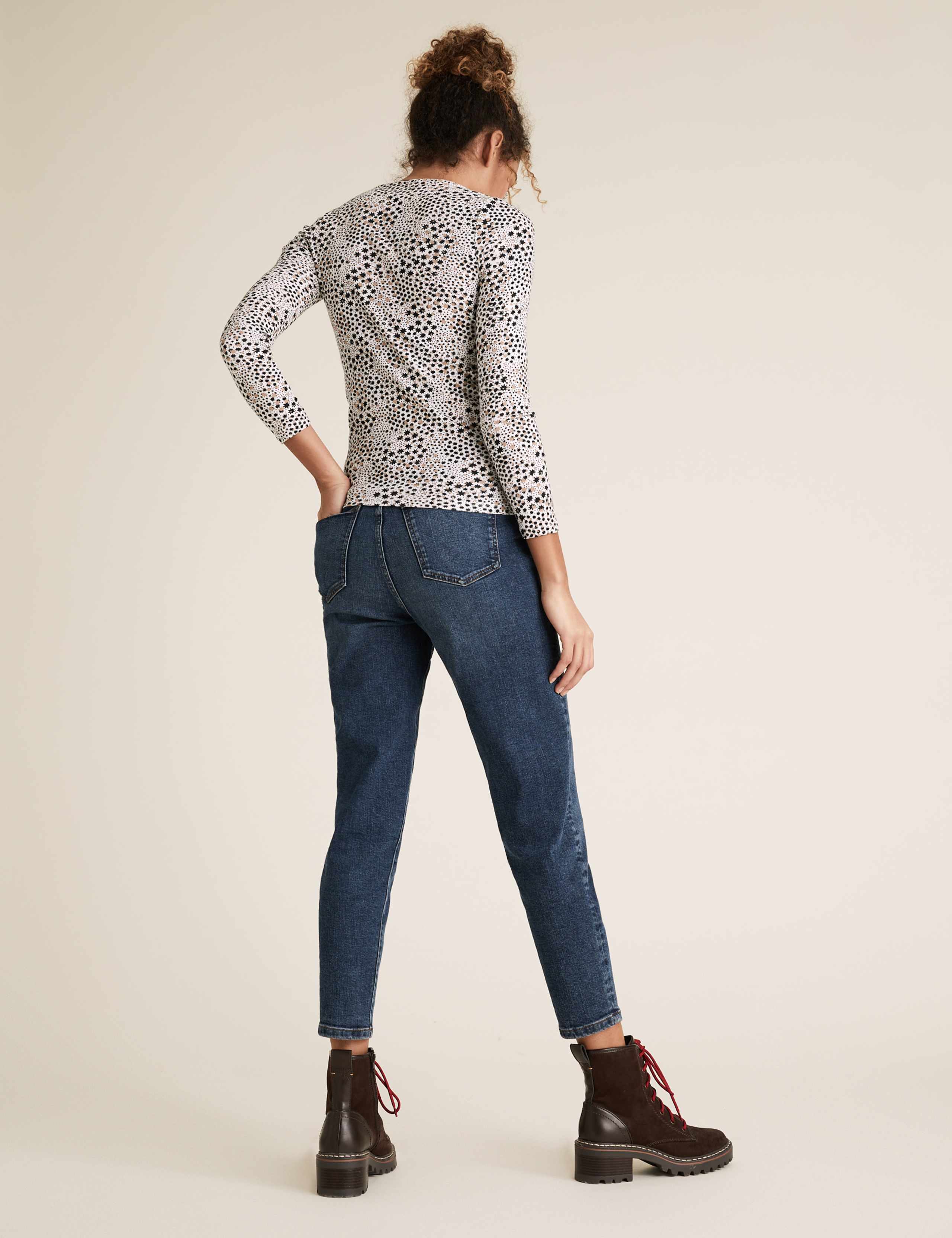 Pure Cotton Star Print Regular Fit Top 4 of 4