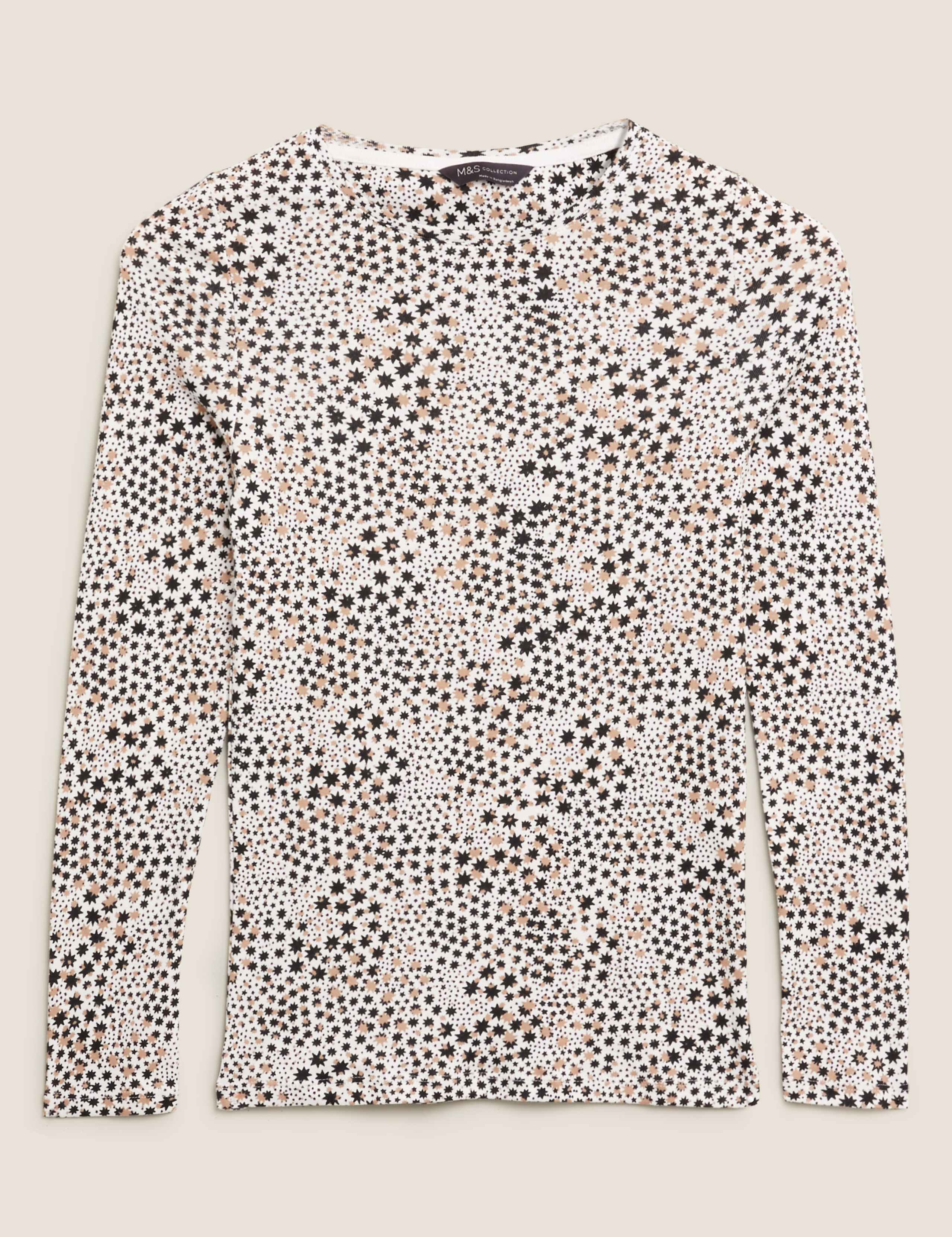 Pure Cotton Star Print Regular Fit Top 2 of 4