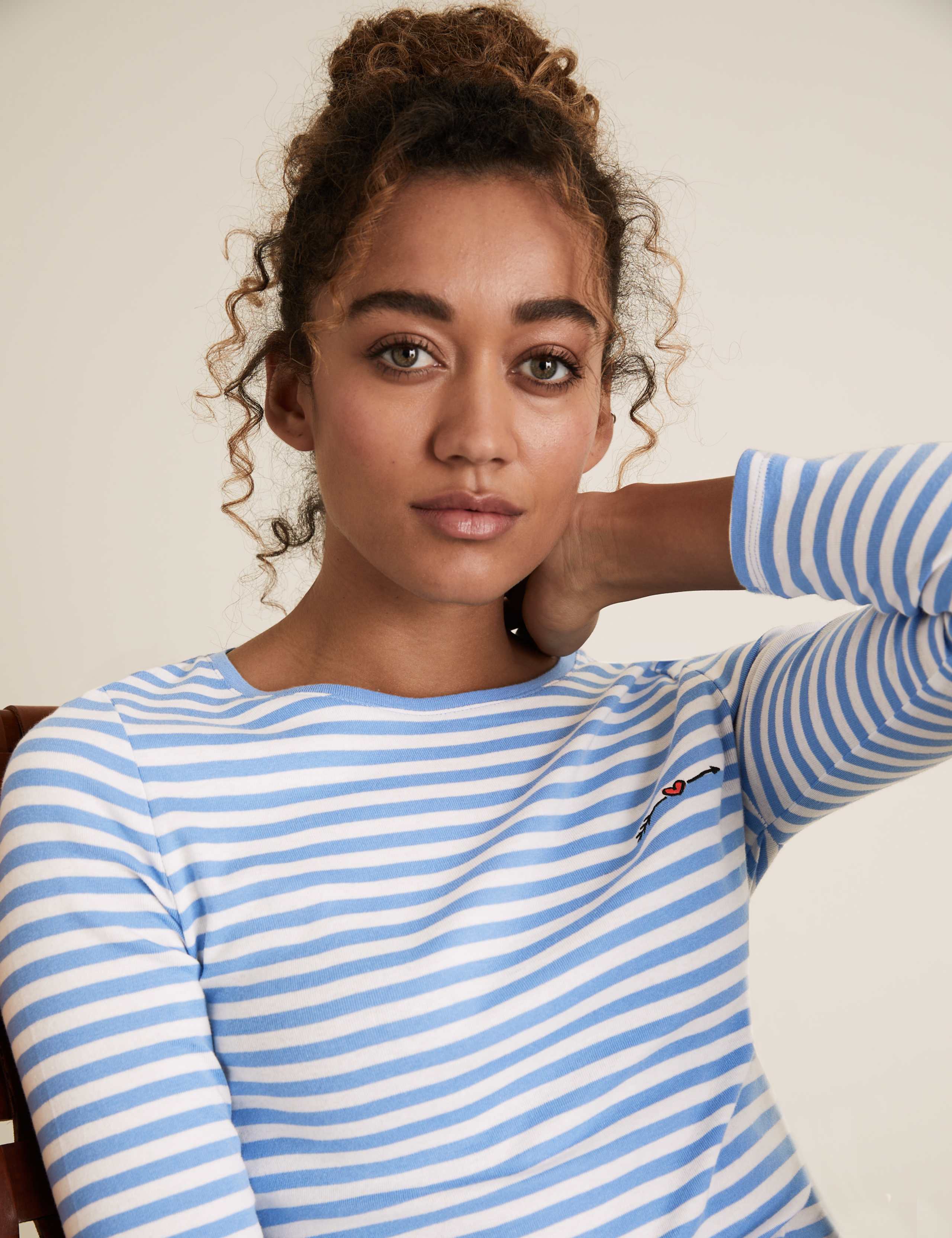 Pure Cotton Embroidered Regular Fit Top 5 of 5