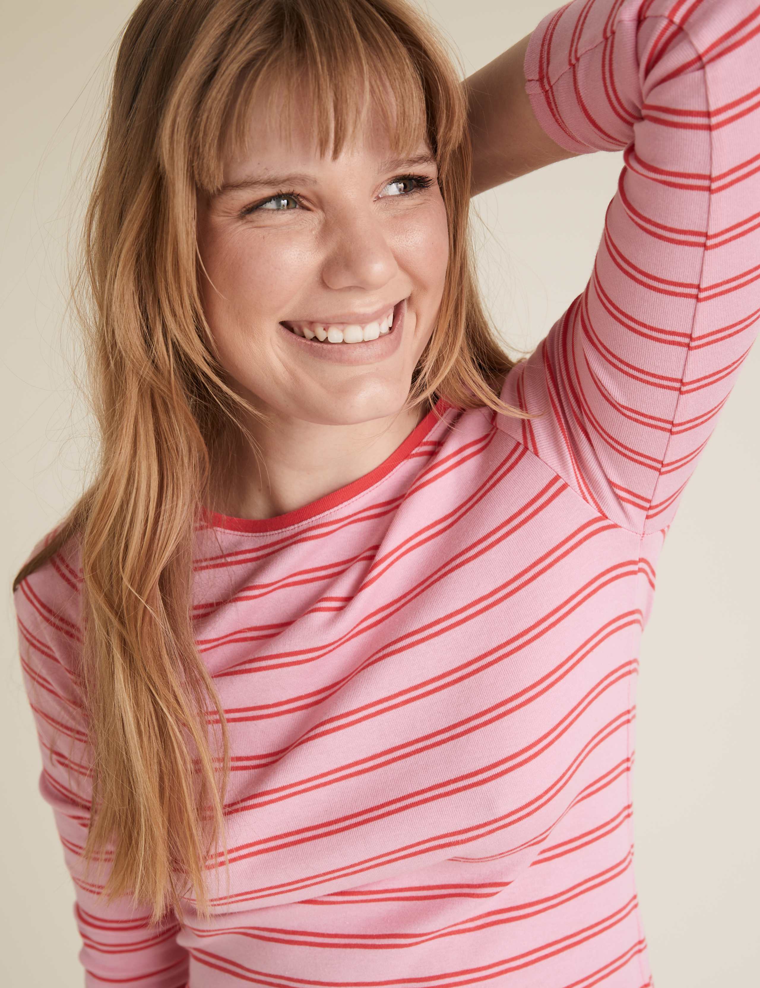Pure Cotton Striped Regular Fit Top 5 of 6
