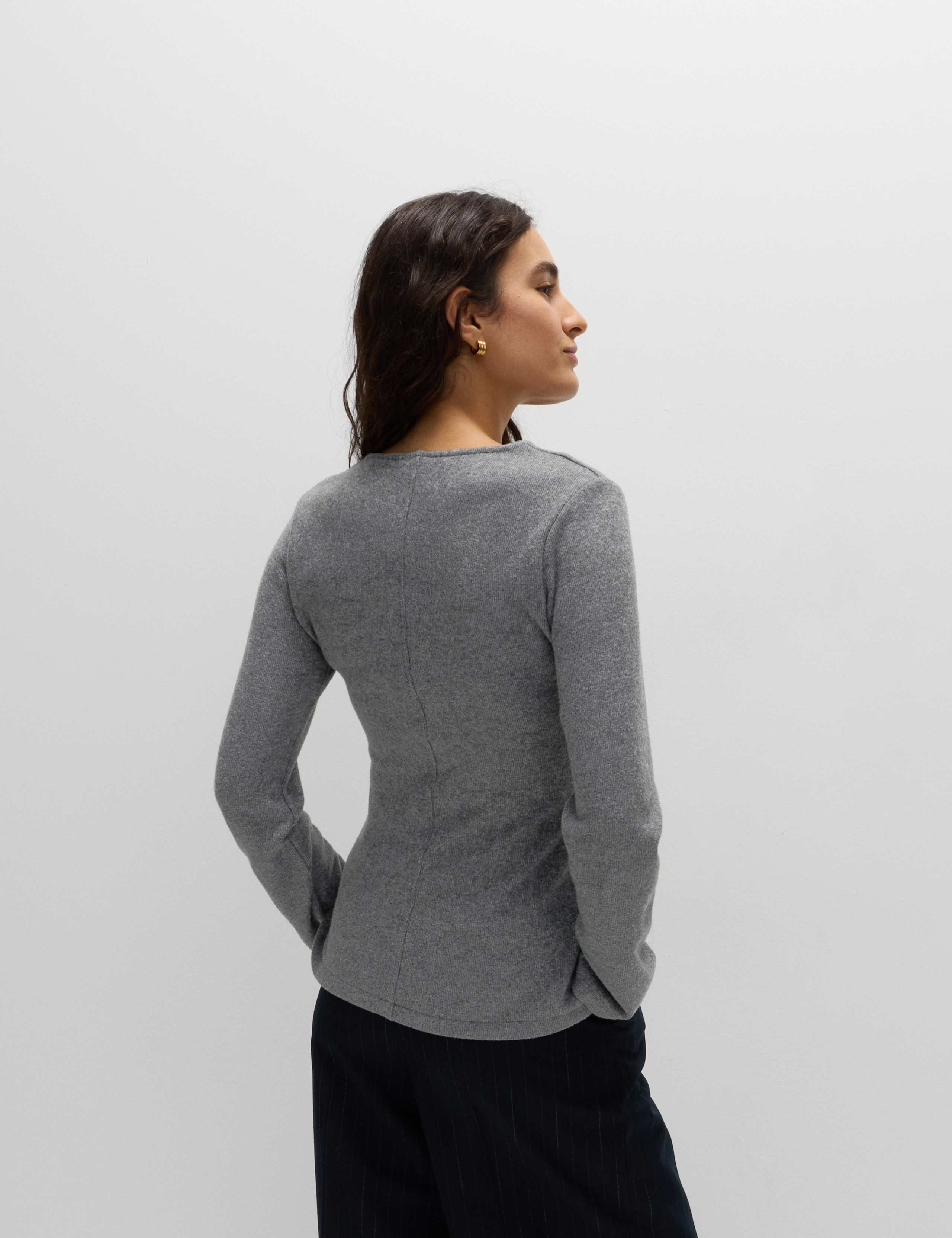 Cosy Crew Neck Slim Fit Cardigan 4 of 6