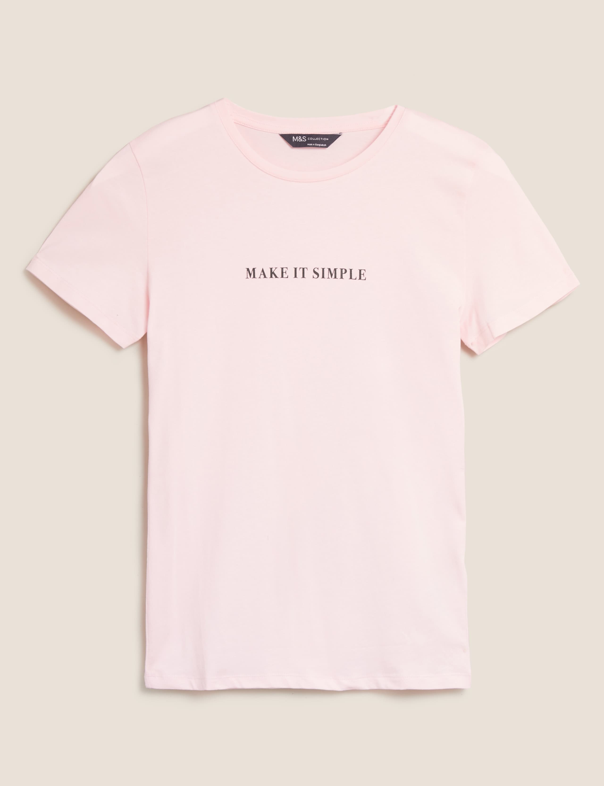 Cotton Slogan Fitted T-Shirt 2 of 4