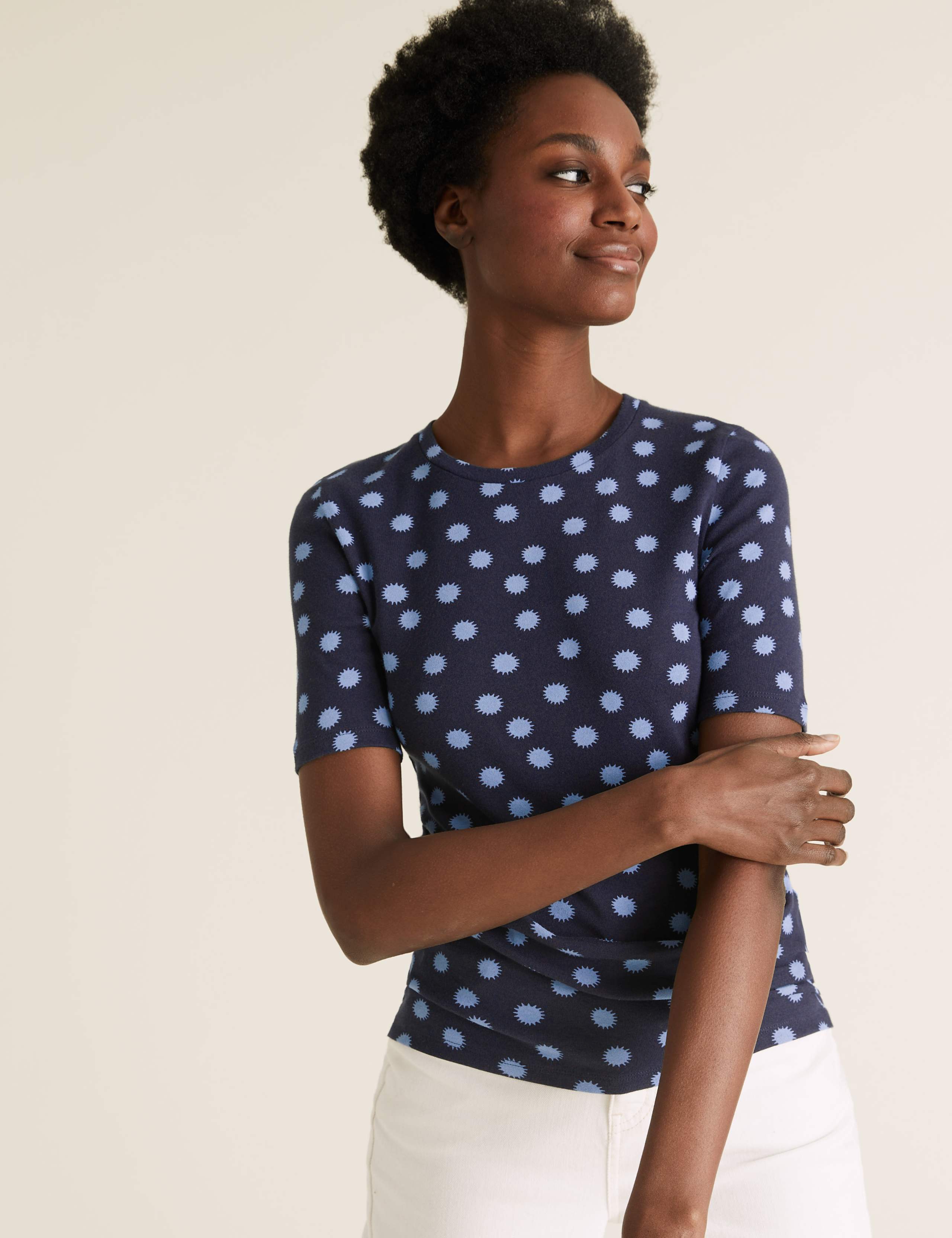 Pure Cotton Printed Regular Fit T-shirt 3 of 5
