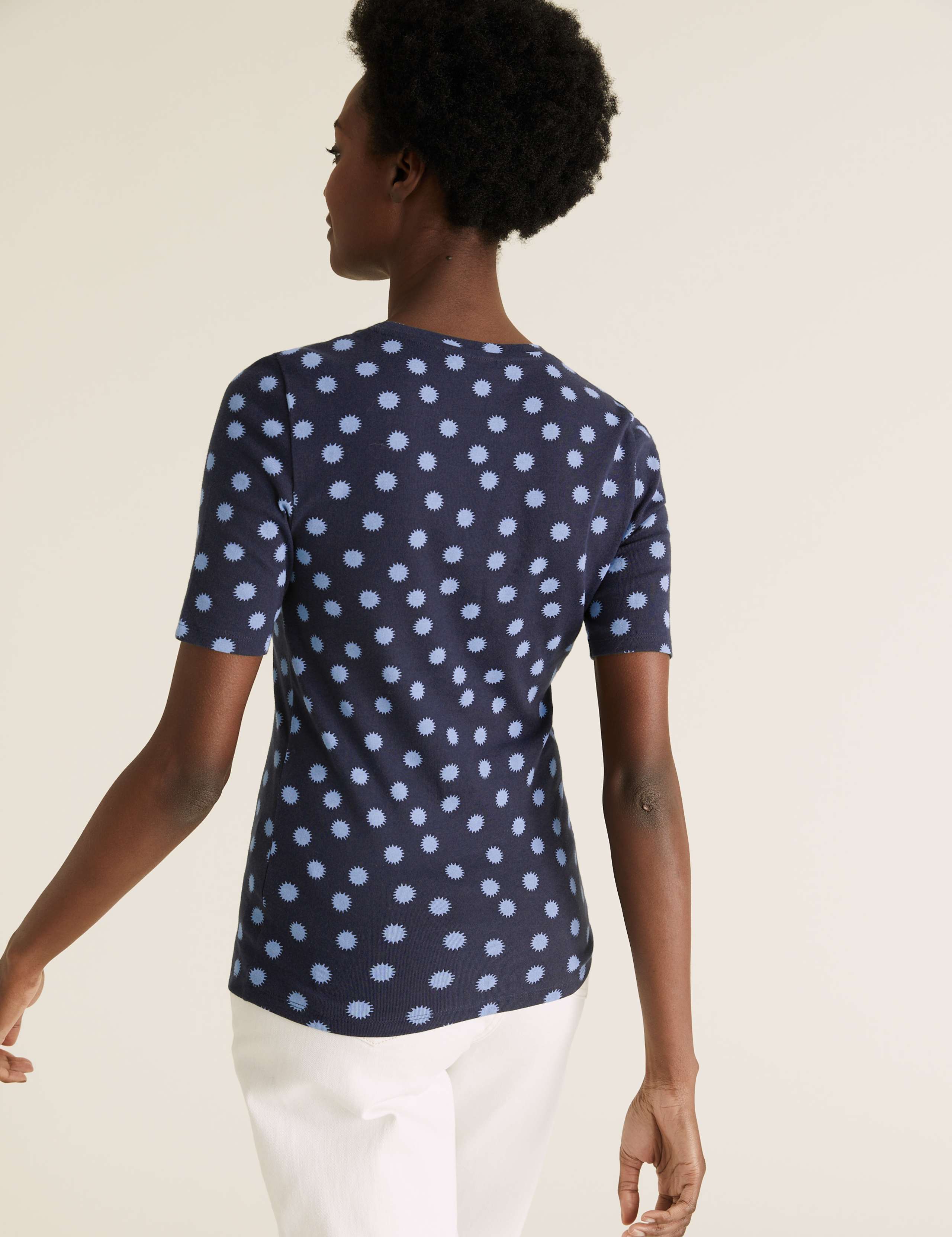 Pure Cotton Printed Regular Fit T-shirt 4 of 5