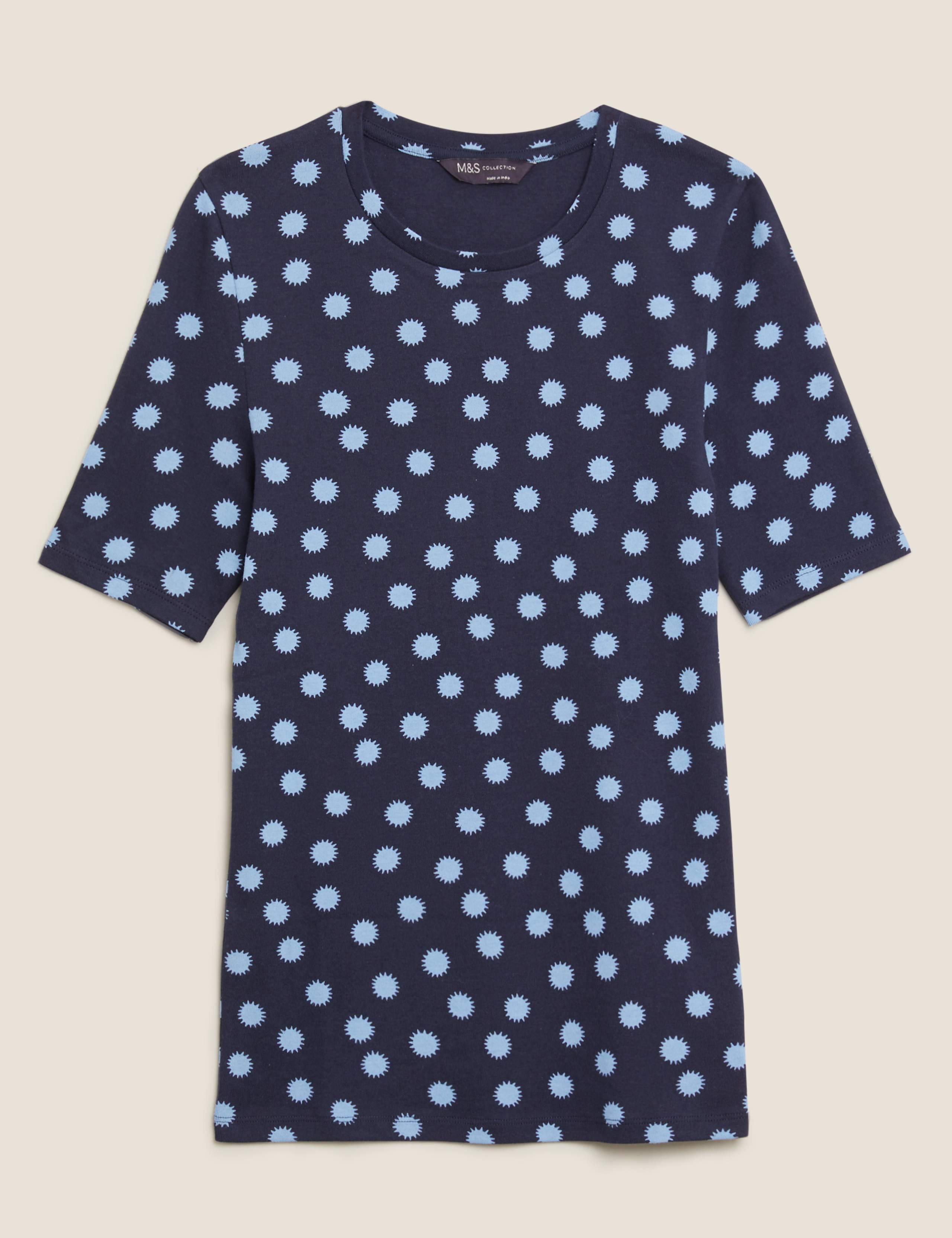 Pure Cotton Printed Regular Fit T-shirt 2 of 5