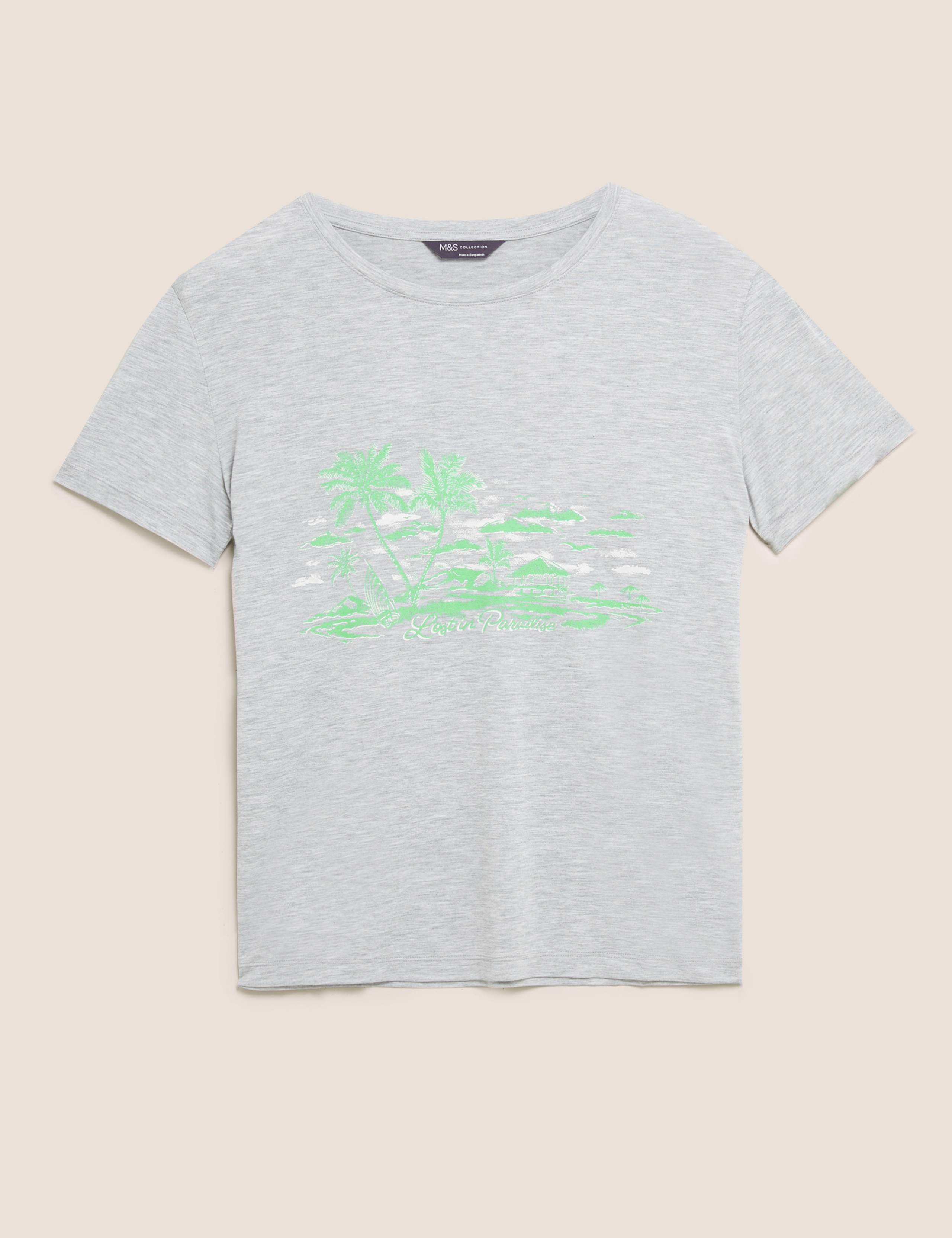 Wow Slogan Crew Neck Relaxed T-Shirt 2 of 4