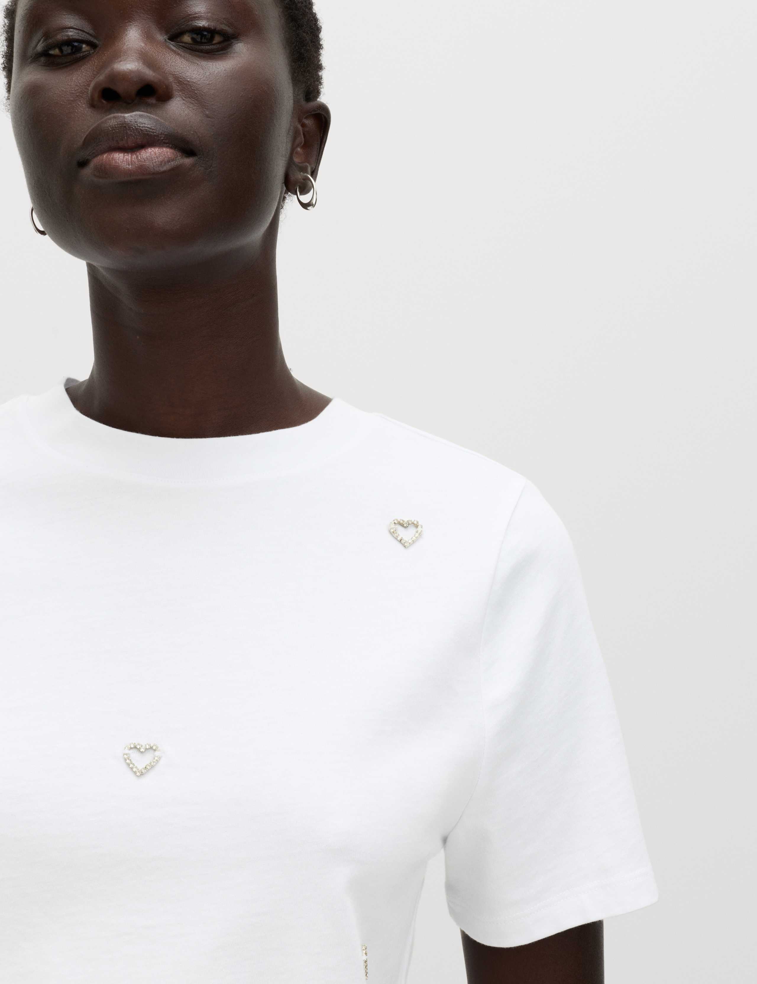 Pure Cotton Embellished T-Shirt 3 of 4