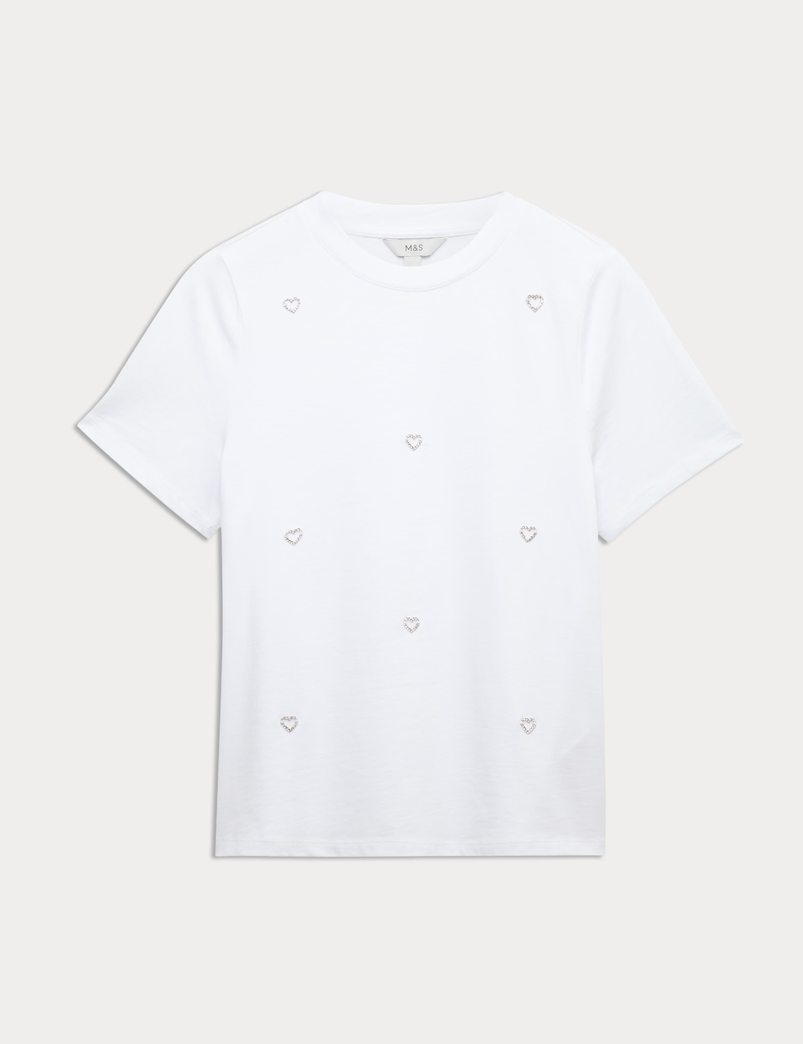 Pure Cotton Embellished T-Shirt 2 of 4