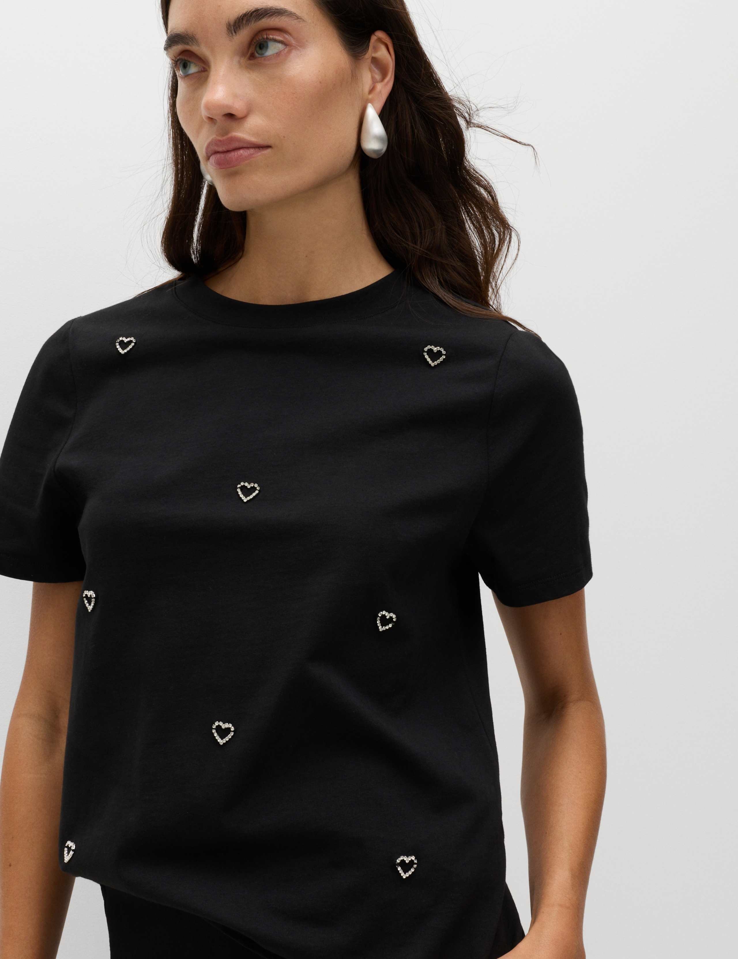 Pure Cotton Embellished T-Shirt 5 of 5