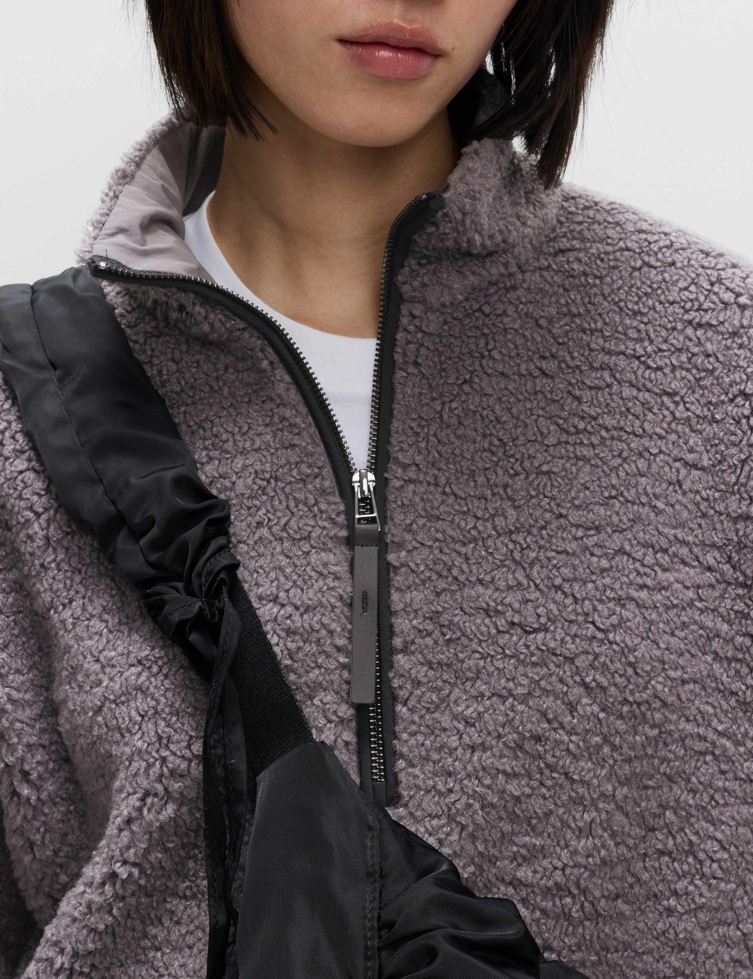 Borg Funnel Neck Half Zip Sweatshirt 6 of 6