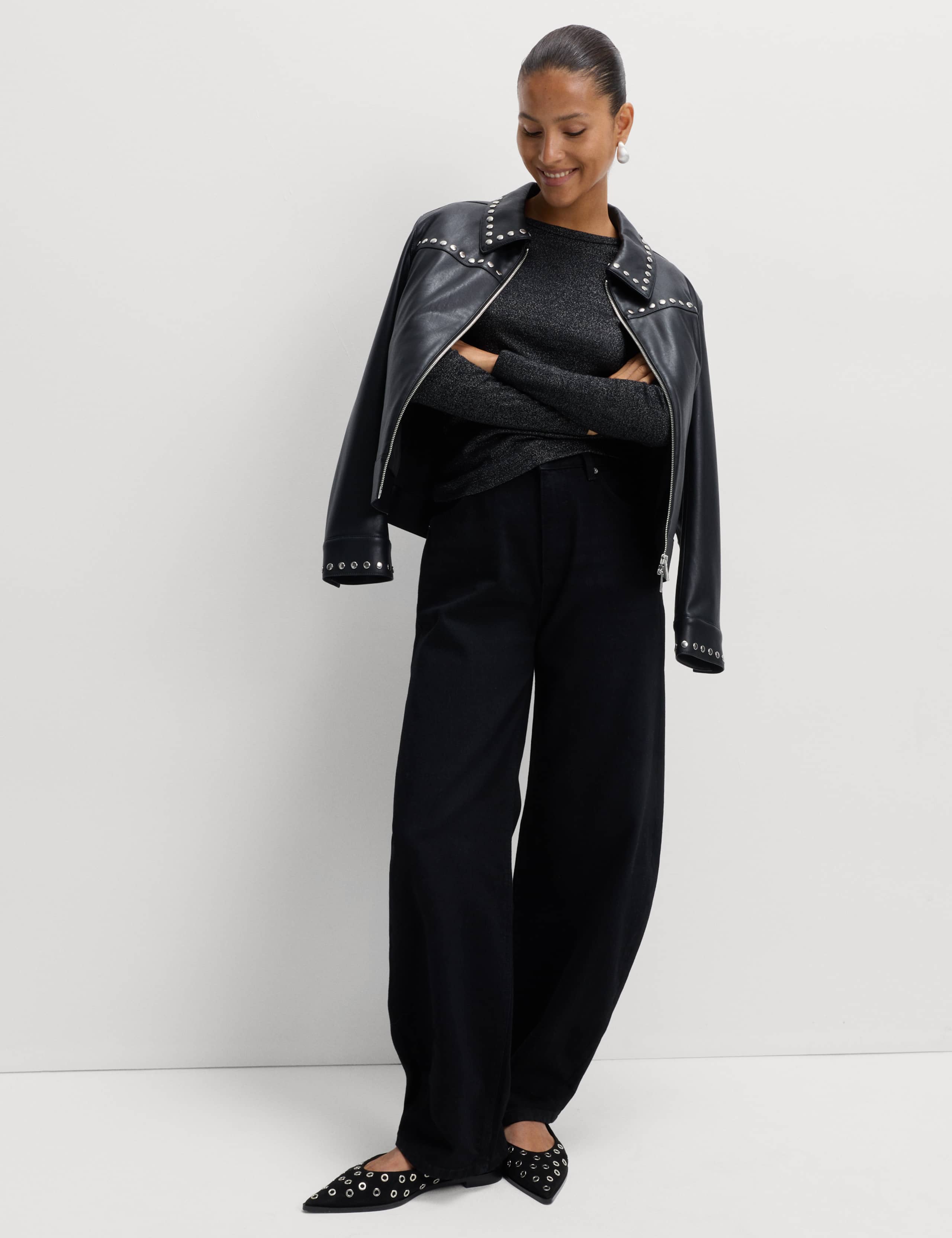 Cotton Rich Sparkly Ribbed Top 3 of 5