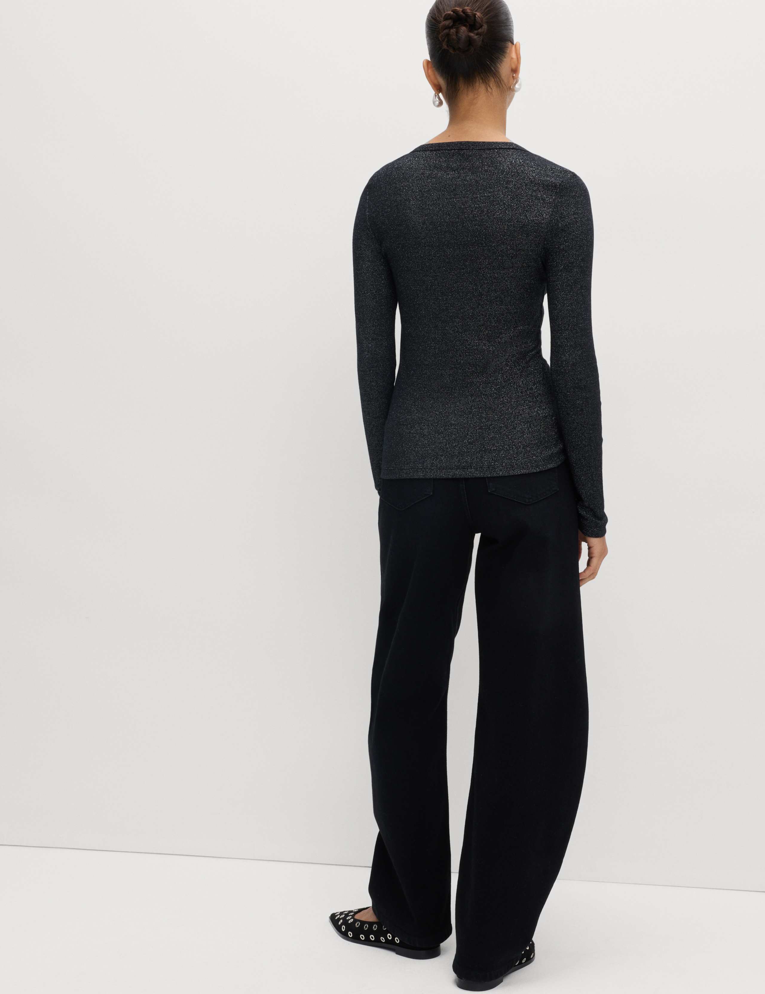 Cotton Rich Sparkly Ribbed Top 5 of 5