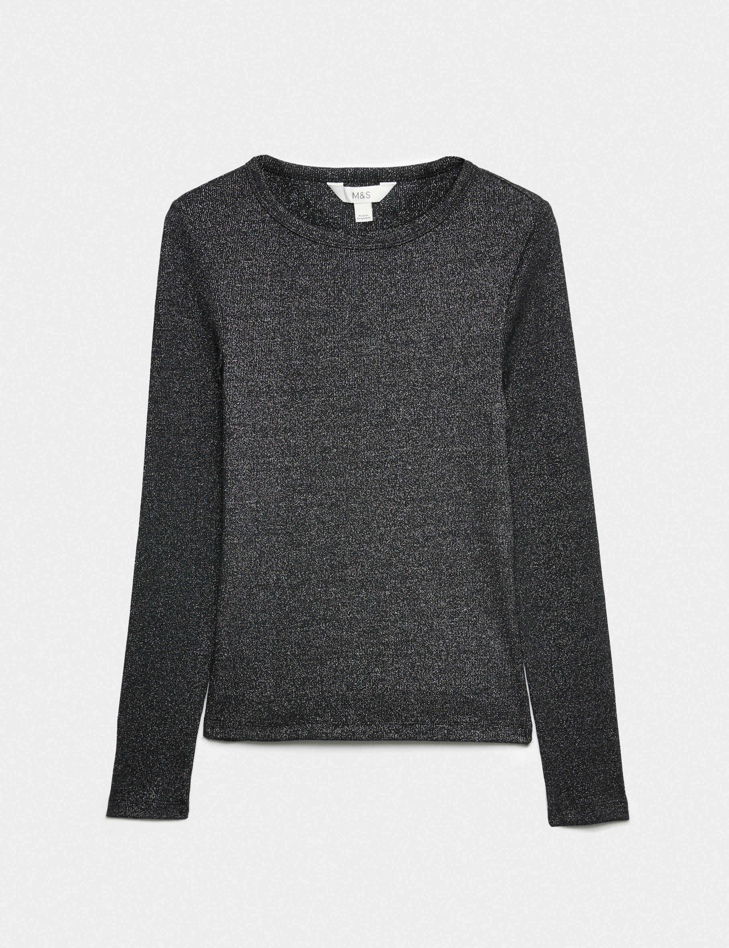 Cotton Rich Sparkly Ribbed Top 2 of 5