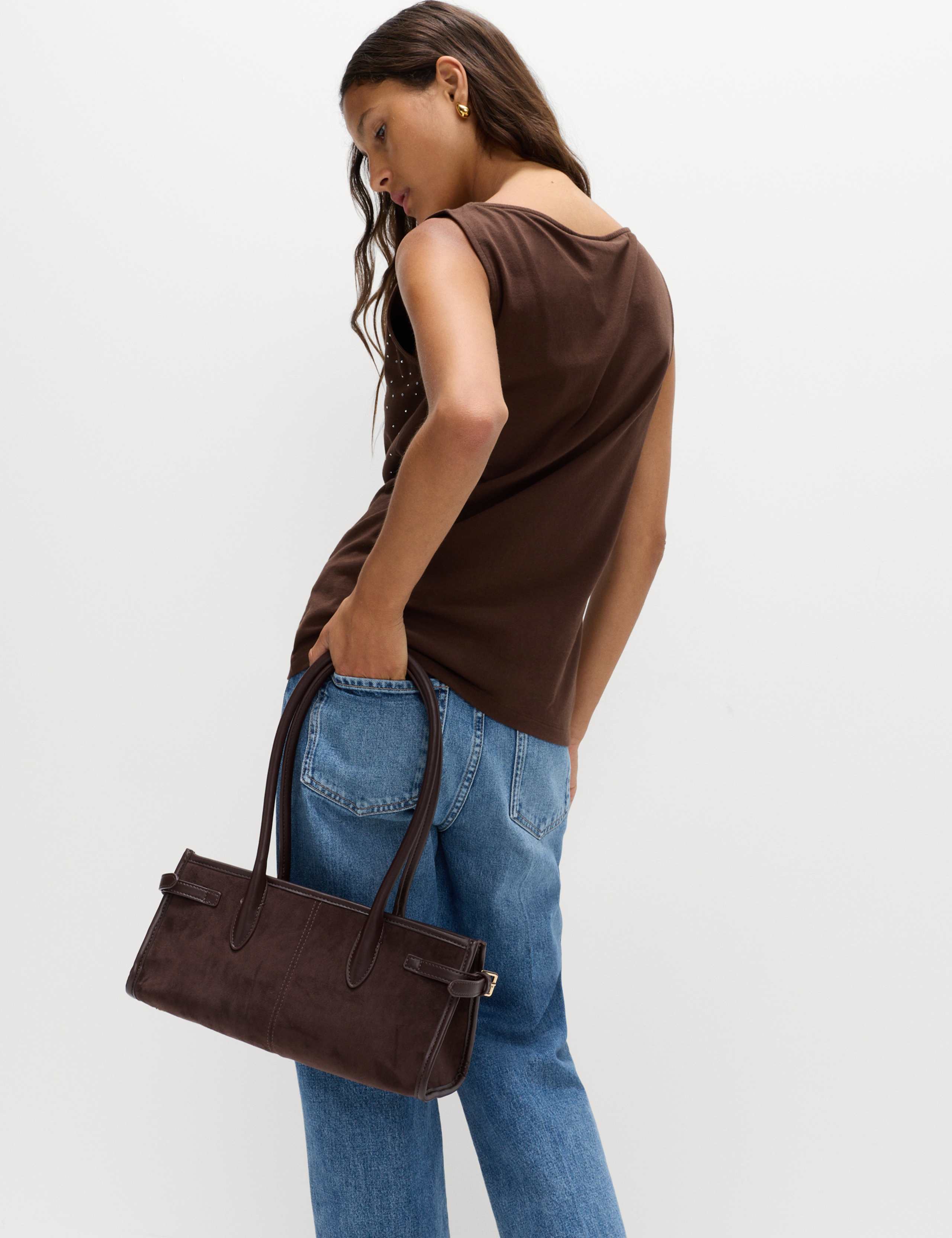 Cotton Rich Embellished Slash Neck Vest 3 of 4