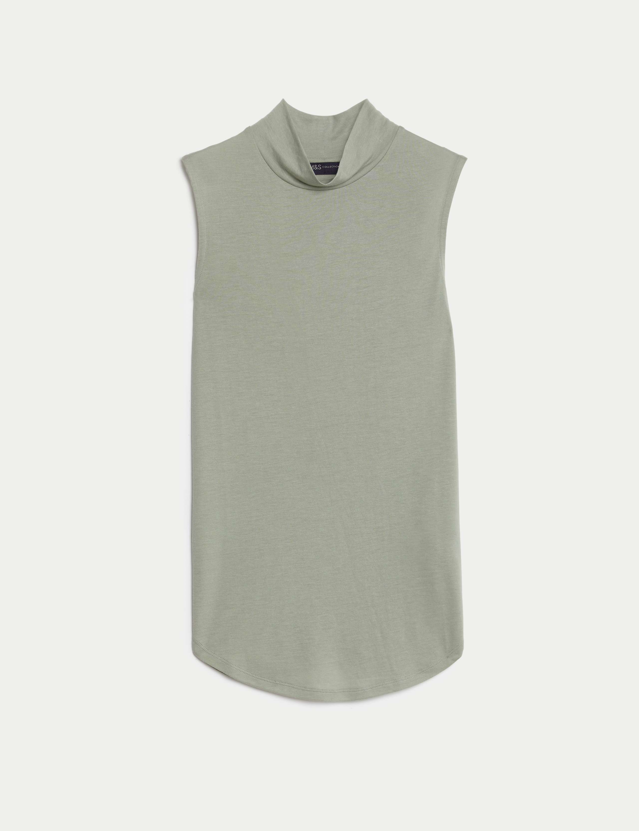 High Neck Sleeveless Vest Top 1 of 1