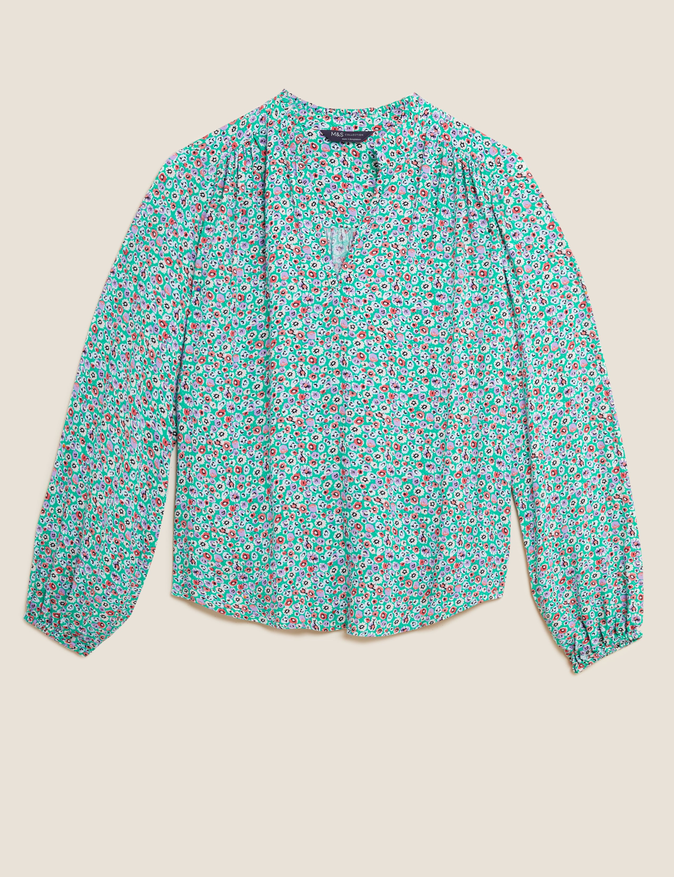 Printed Regular Fit Long Sleeve Blouse 2 of 5