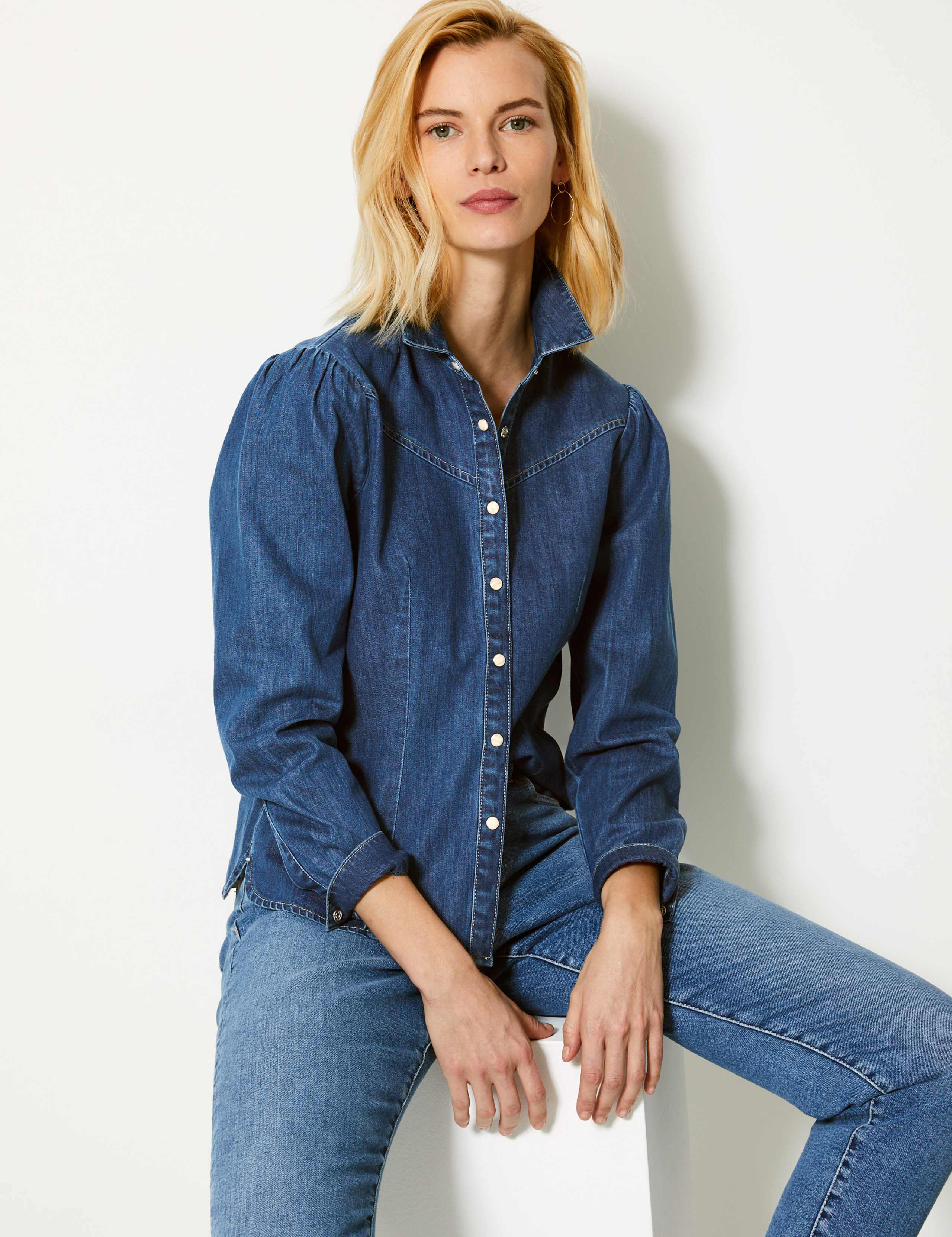 Western Denim Shirt 1 of 5
