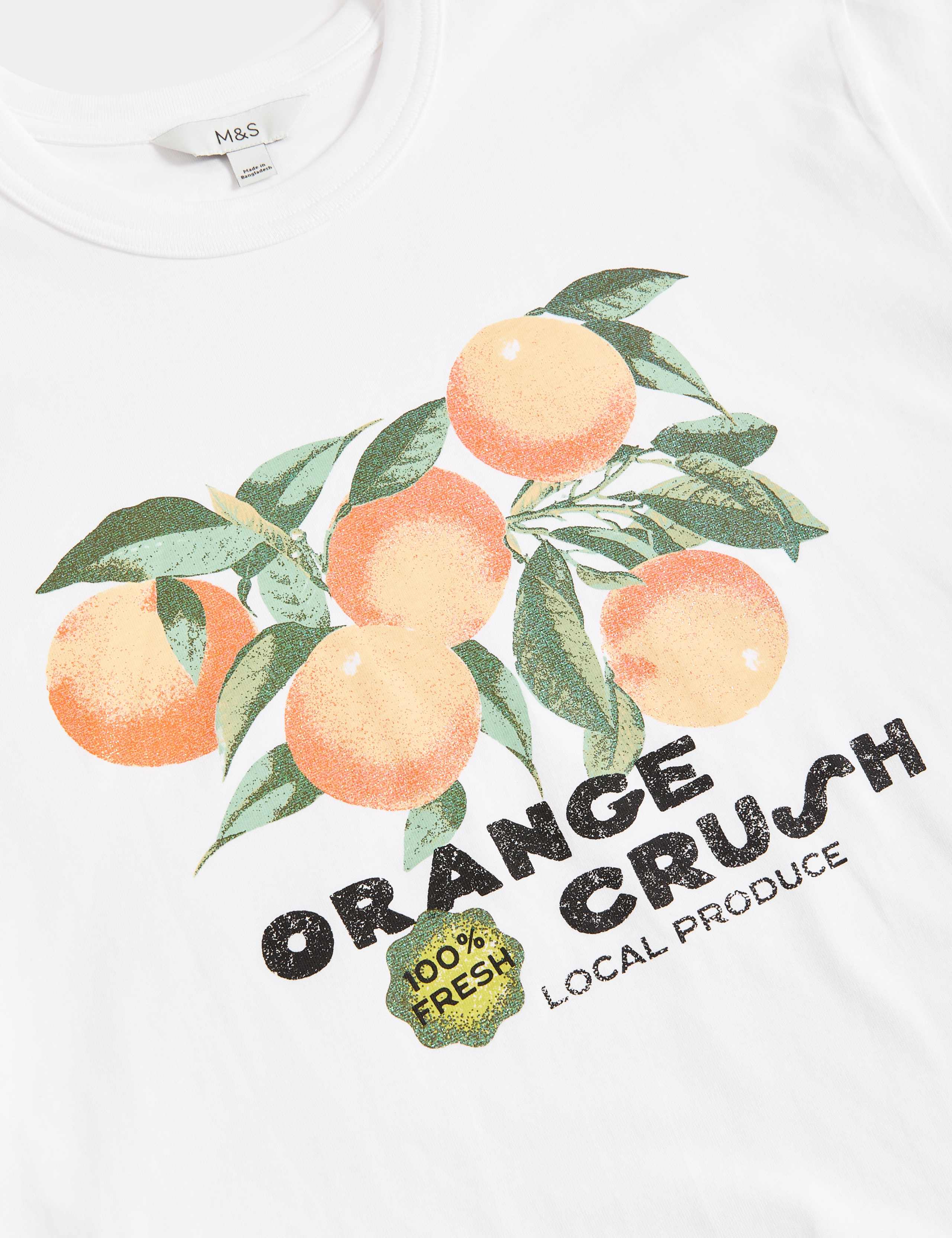 Pure Cotton Printed Oversized T-Shirt 6 of 6