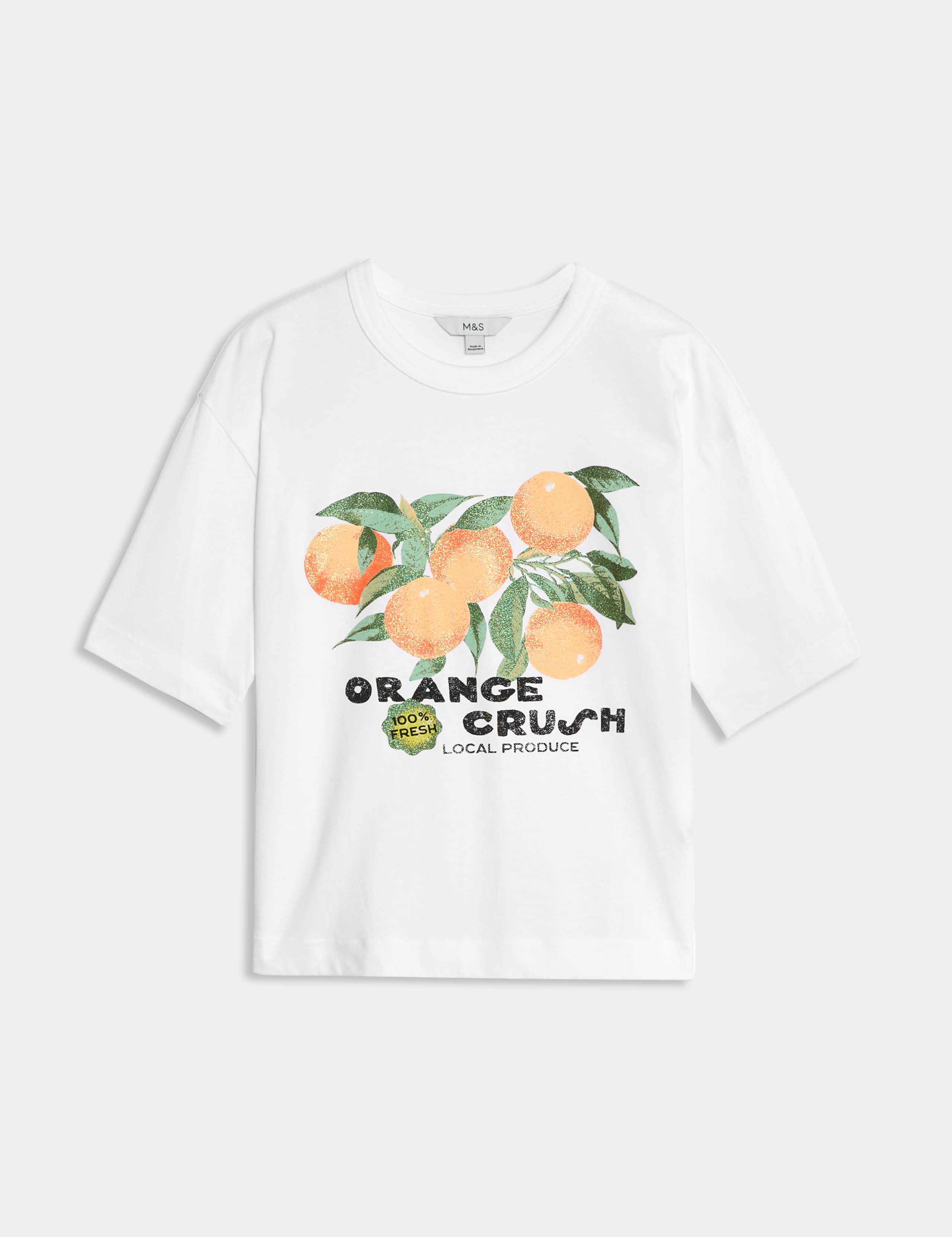 Pure Cotton Printed Oversized T-Shirt 2 of 6