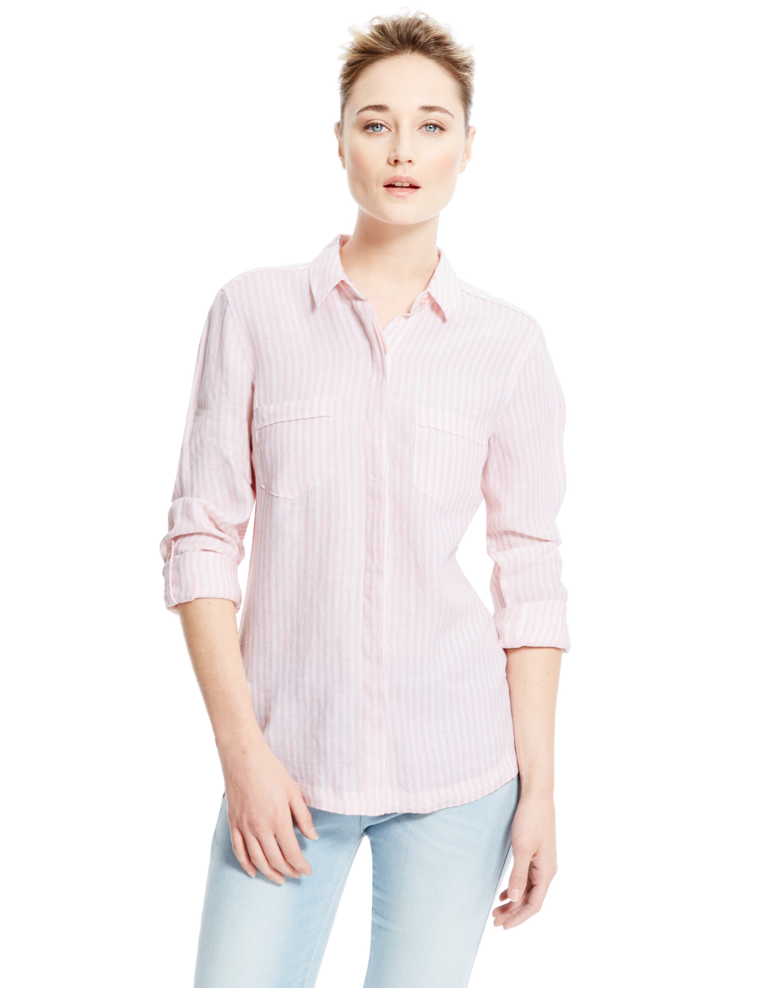 Pure Linen Striped Shirt 1 of 4