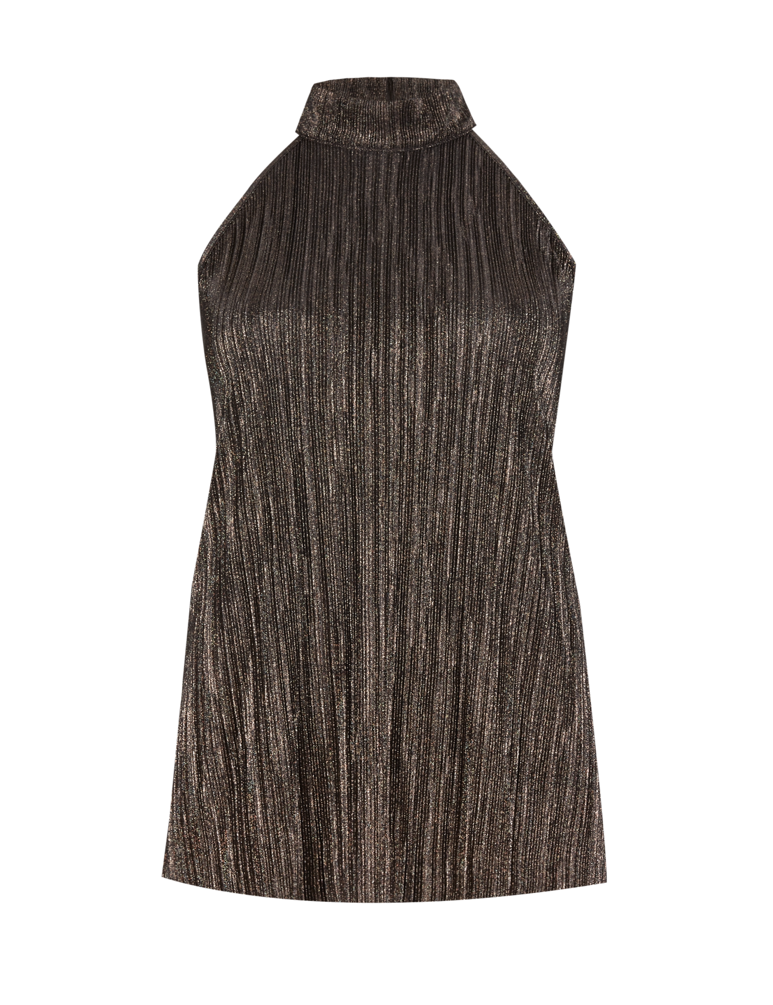 Metallic Effect Halter Neck Top 2 of 4
