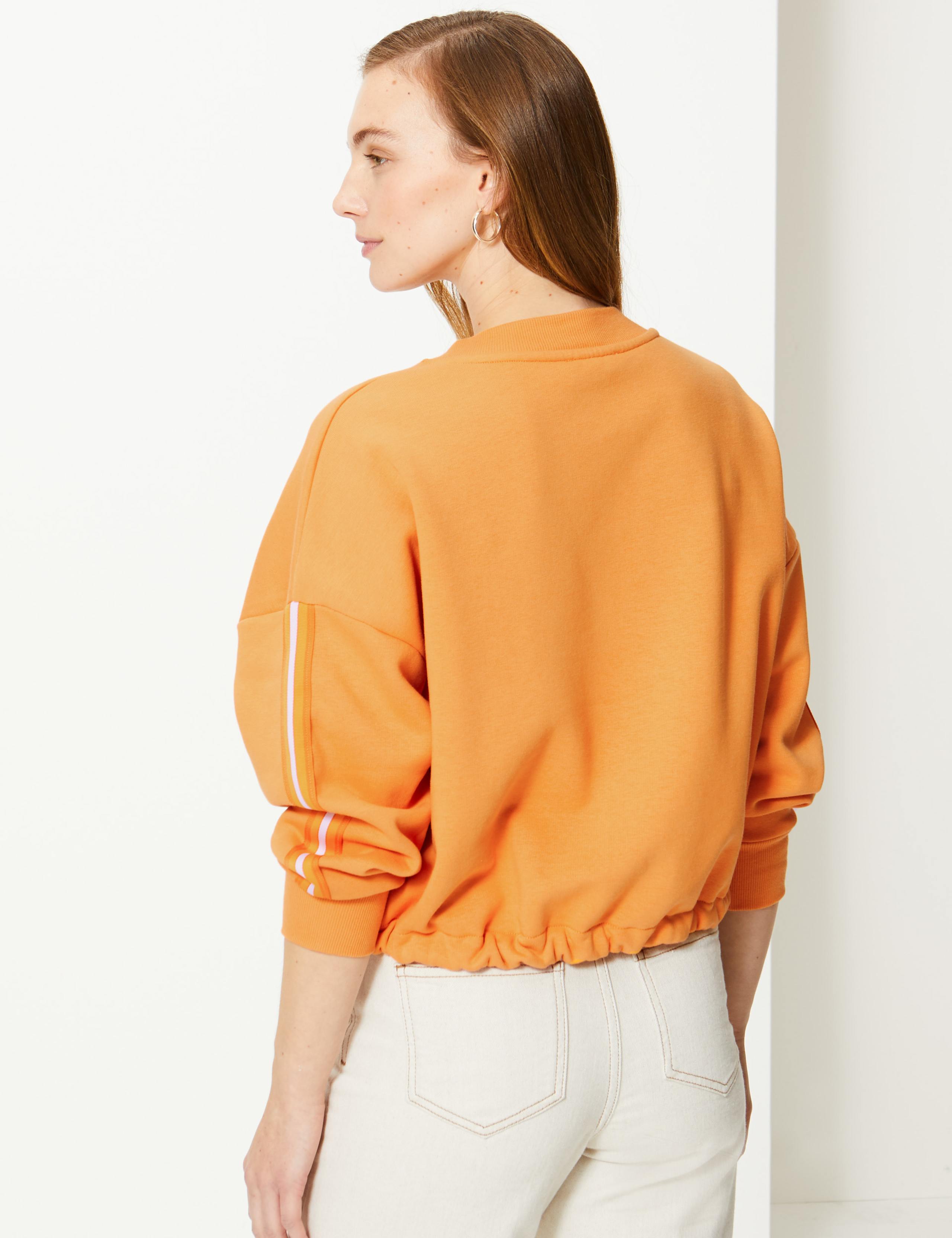 Cotton Rich Tie Waist Sweatshirt 4 of 4