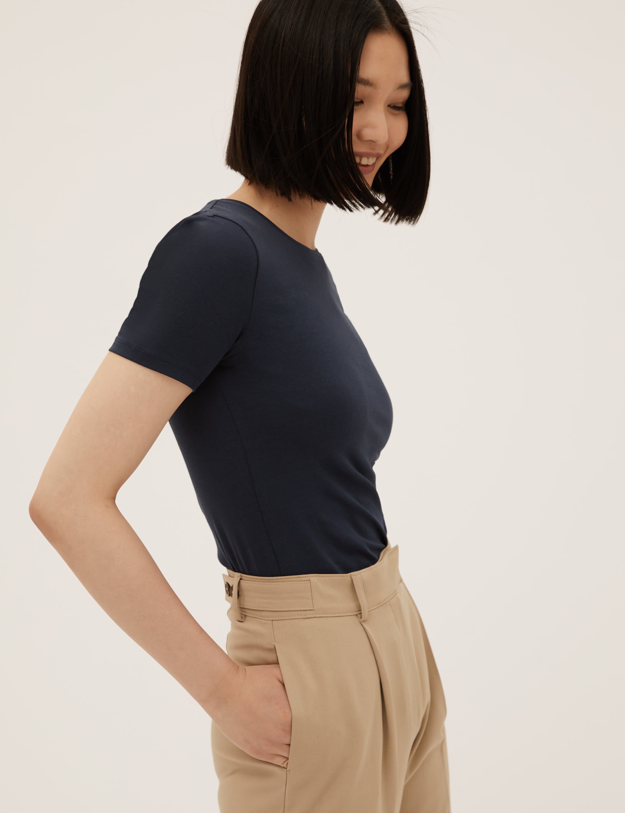 Cotton Rich Fitted T-Shirt 1 of 5