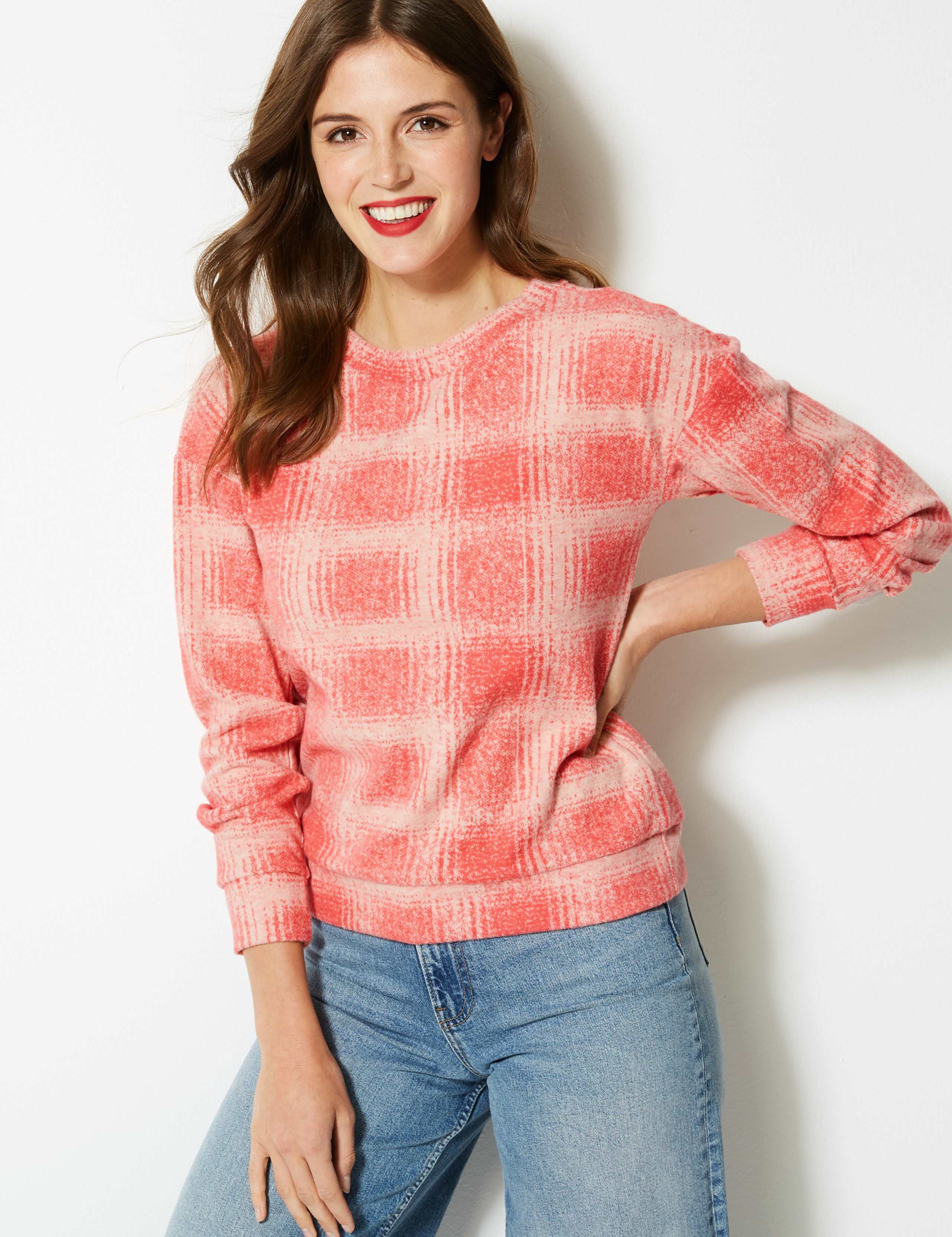 Checked Long Sleeve T-Shirt 1 of 4