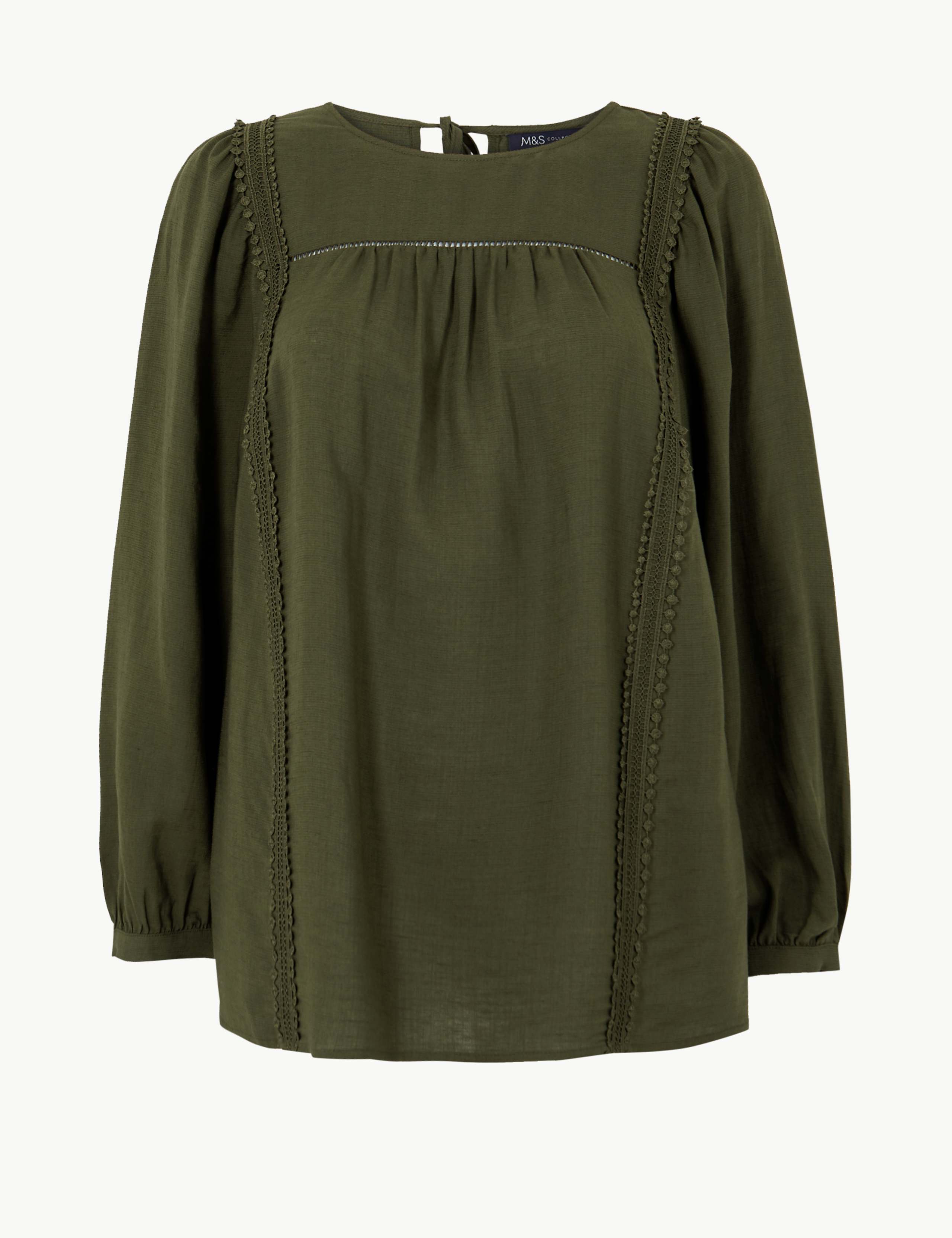 Lace Blouse with Linen 2 of 4